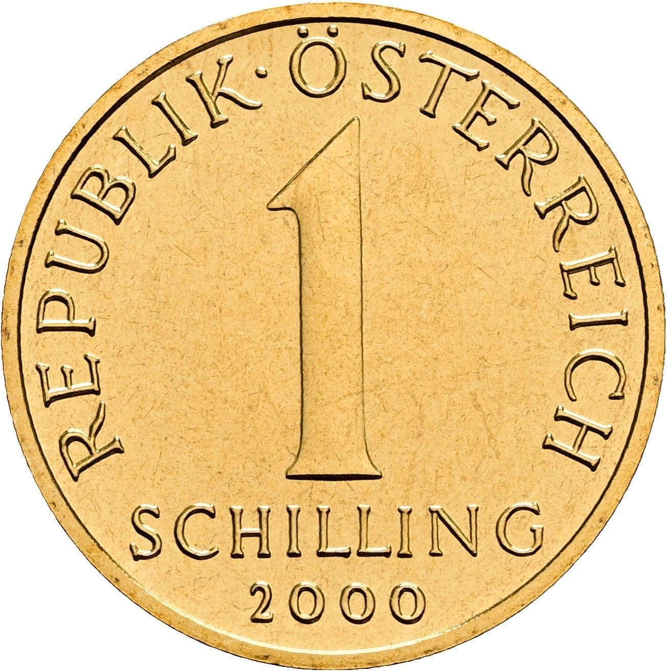 1 Schilling 2000 – Vorderseite