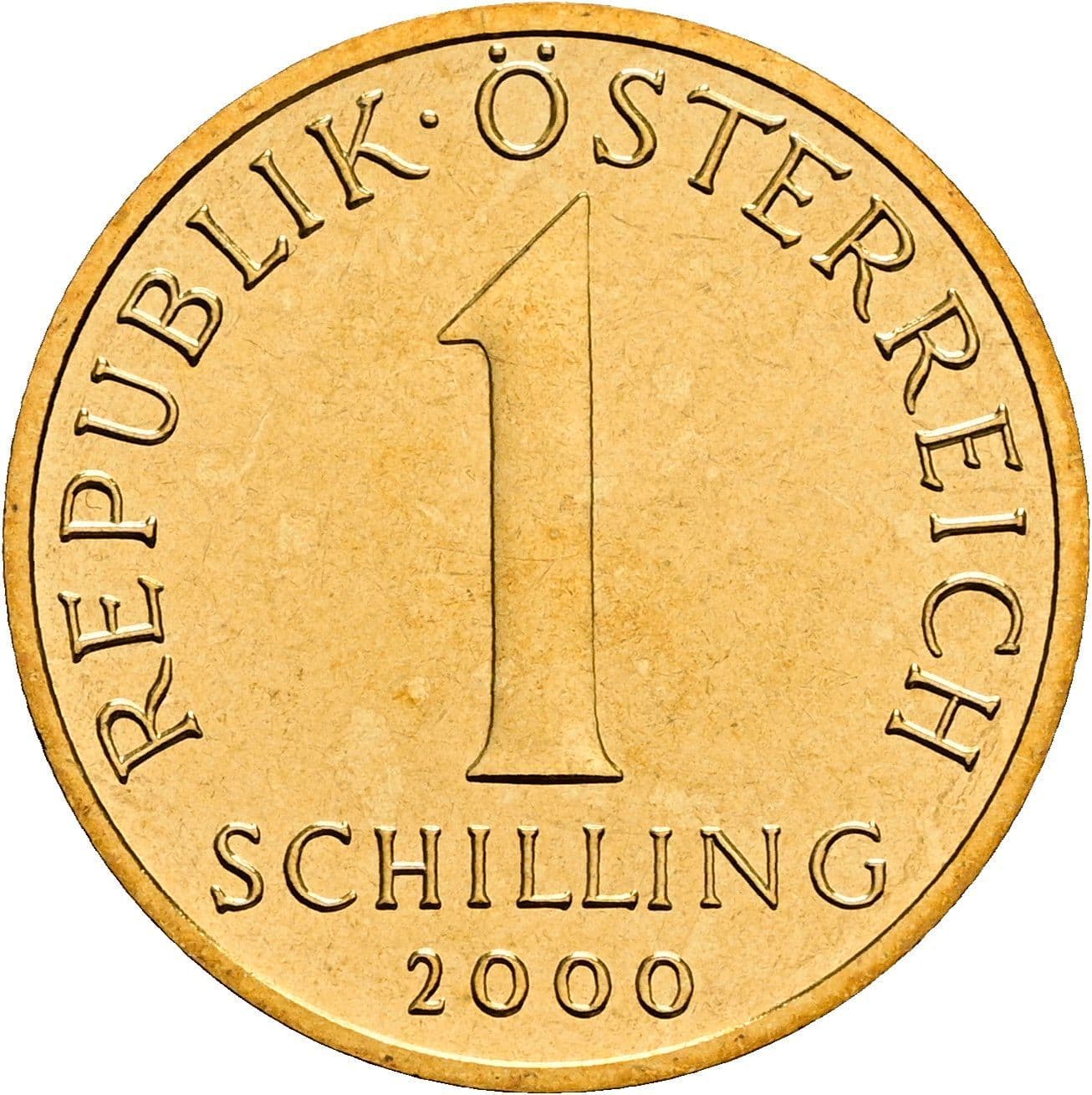 1 Schilling 2000 – Vorderseite