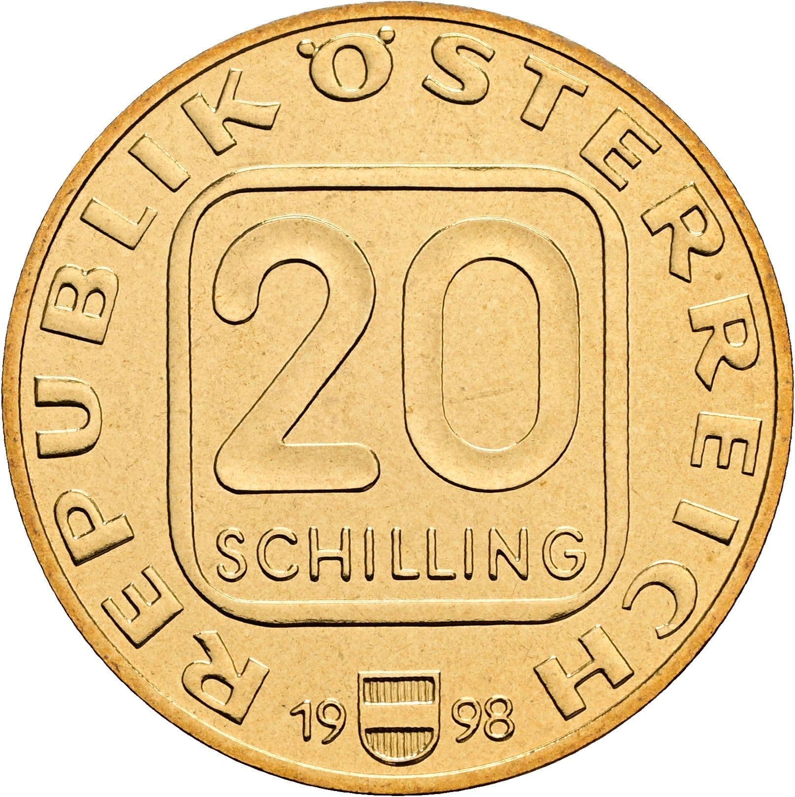 20 Schilling 1998 – Vorderseite