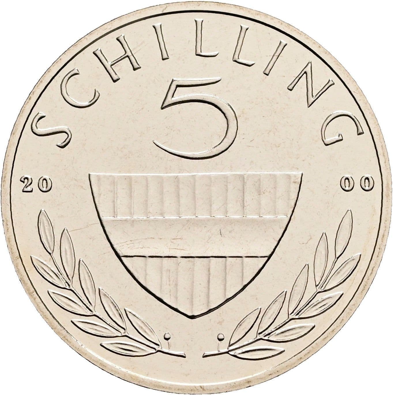5 Schilling 2000 – Vorderseite
