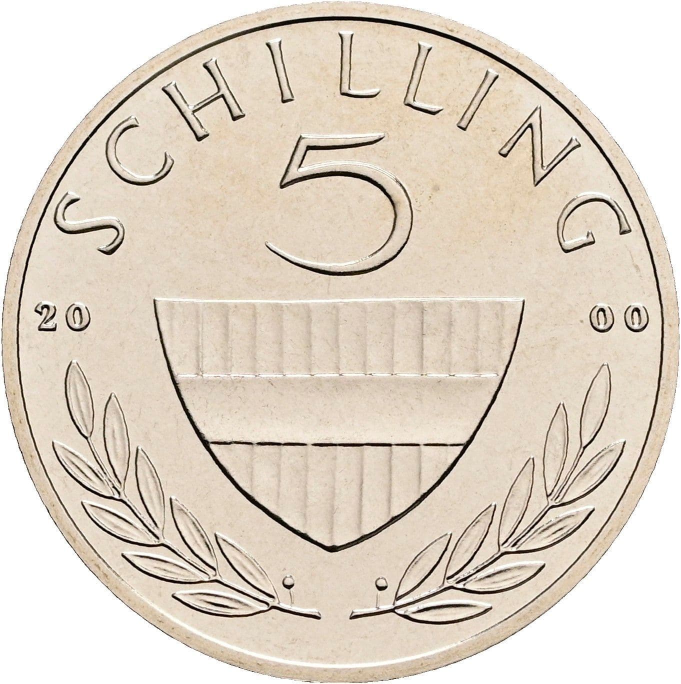 5 Schilling 2000 – Vorderseite