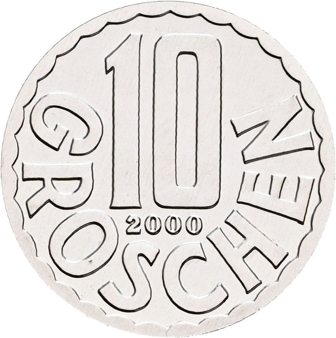 10 Groschen 2000 – Vorderseite