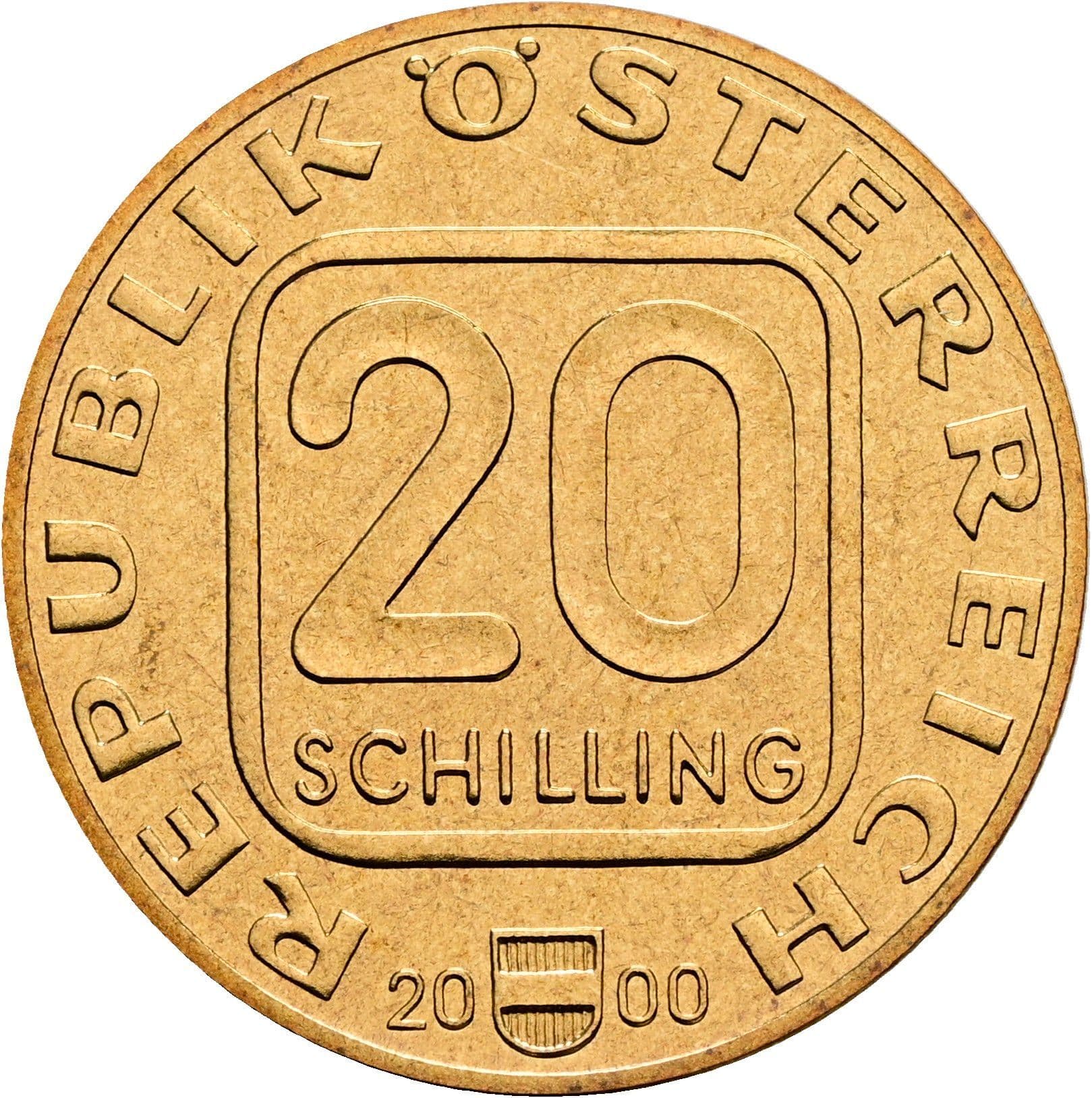 20 Schilling 2000 – Vorderseite