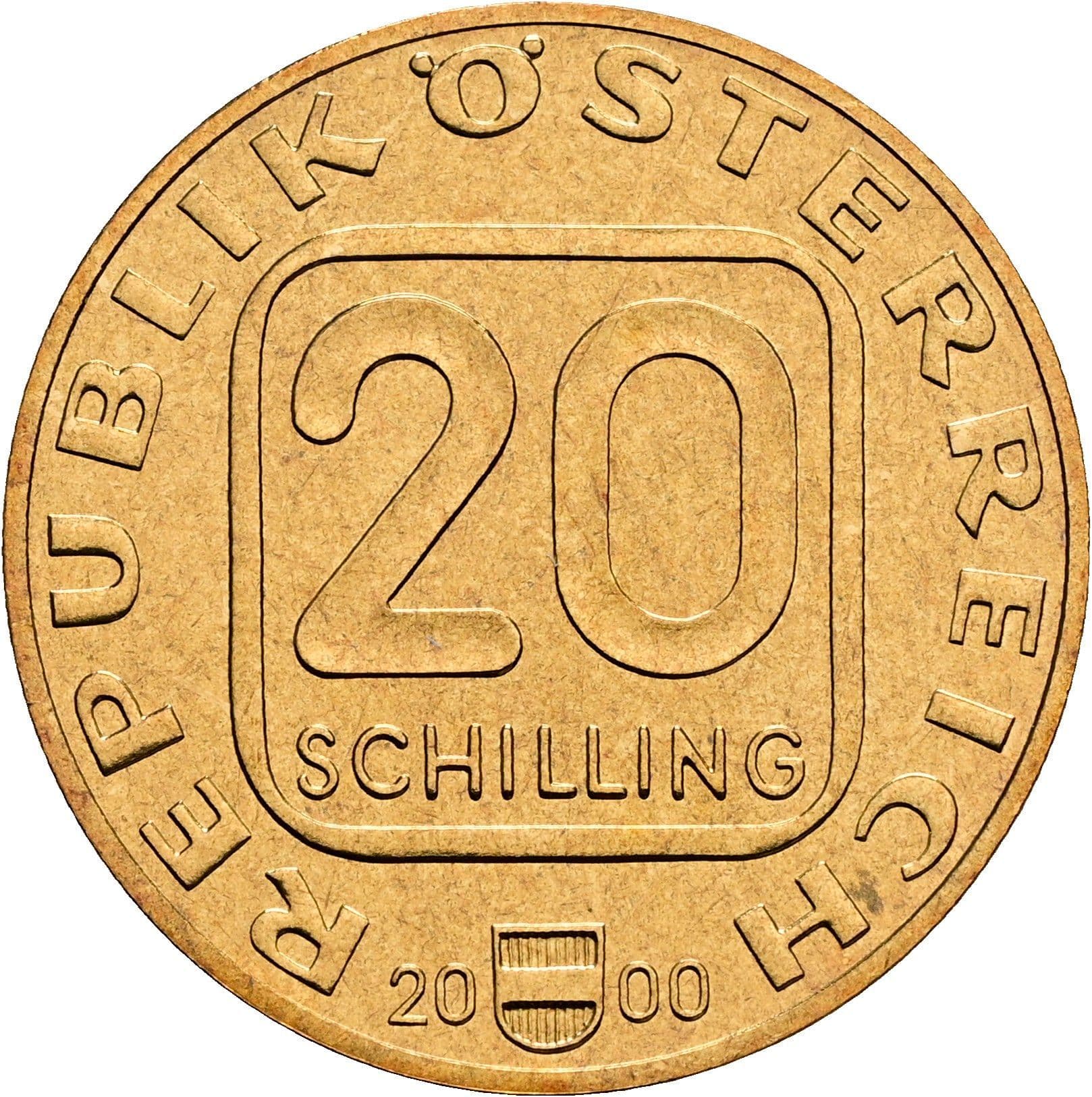 20 Schilling 2000 – Vorderseite