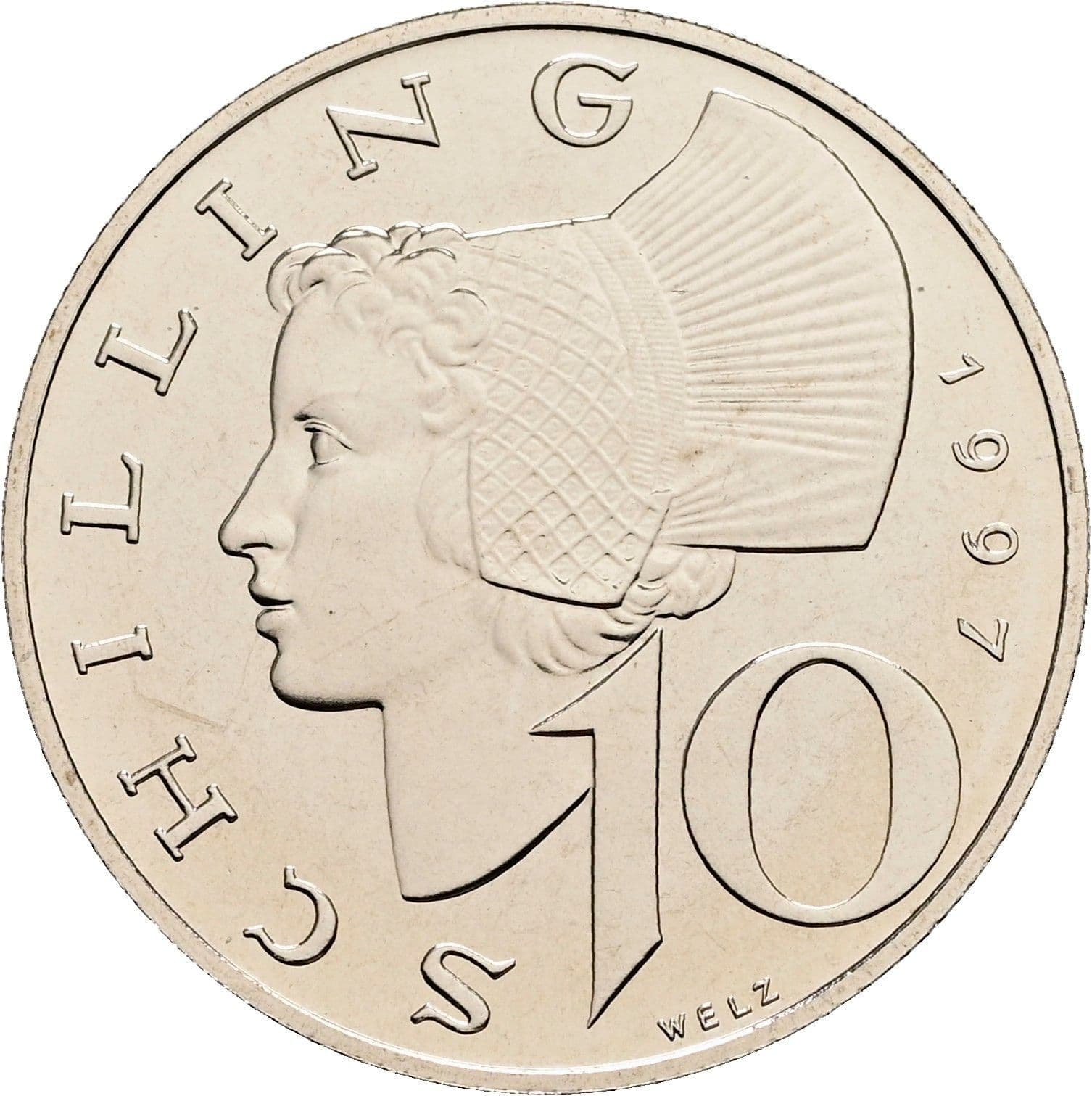 10 Schilling 1997 – Vorderseite