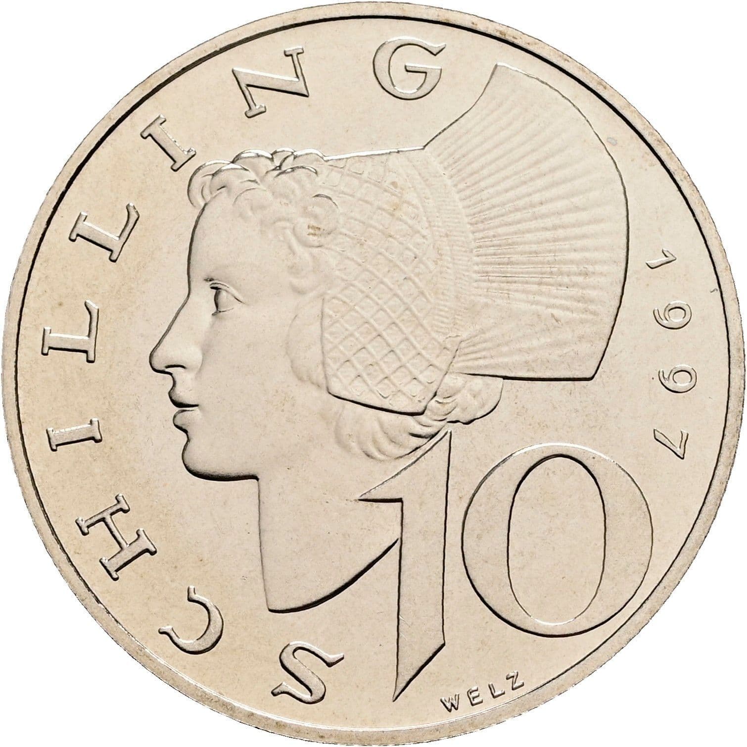 10 Schilling 1997 – Vorderseite