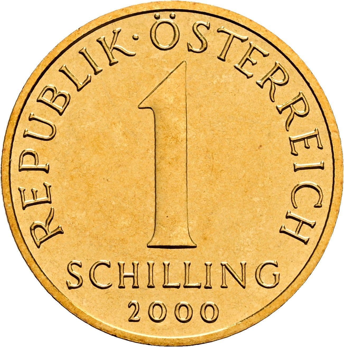 1 Schilling 2000 – Vorderseite