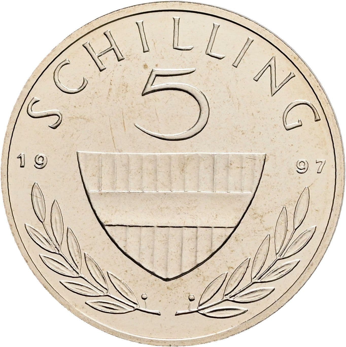 5 Schilling 1997 – Vorderseite