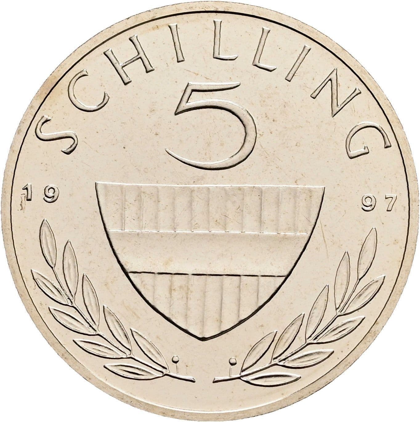 5 Schilling 1997 – Vorderseite