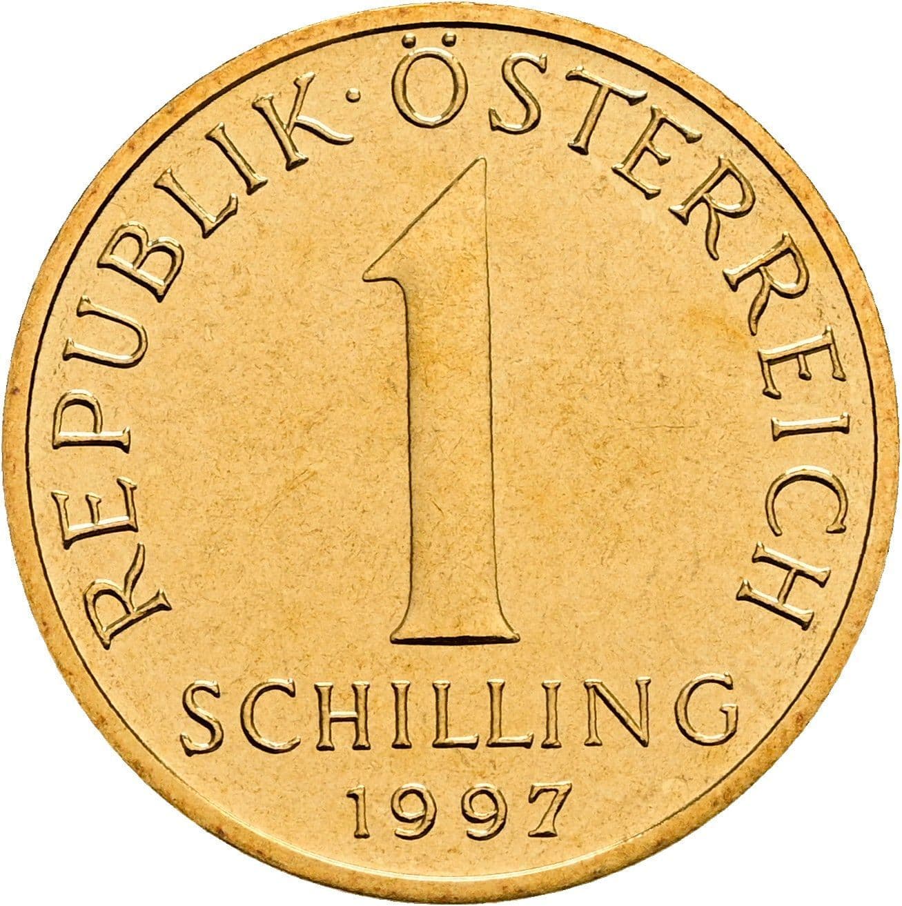 1 Schilling 1997 – Vorderseite