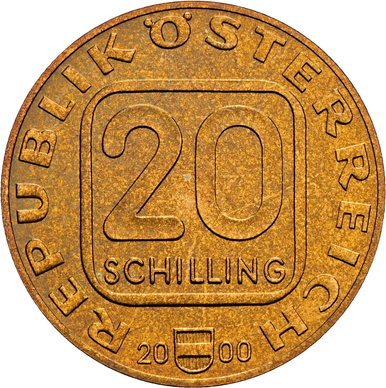 20 Schilling 2000 – Vorderseite