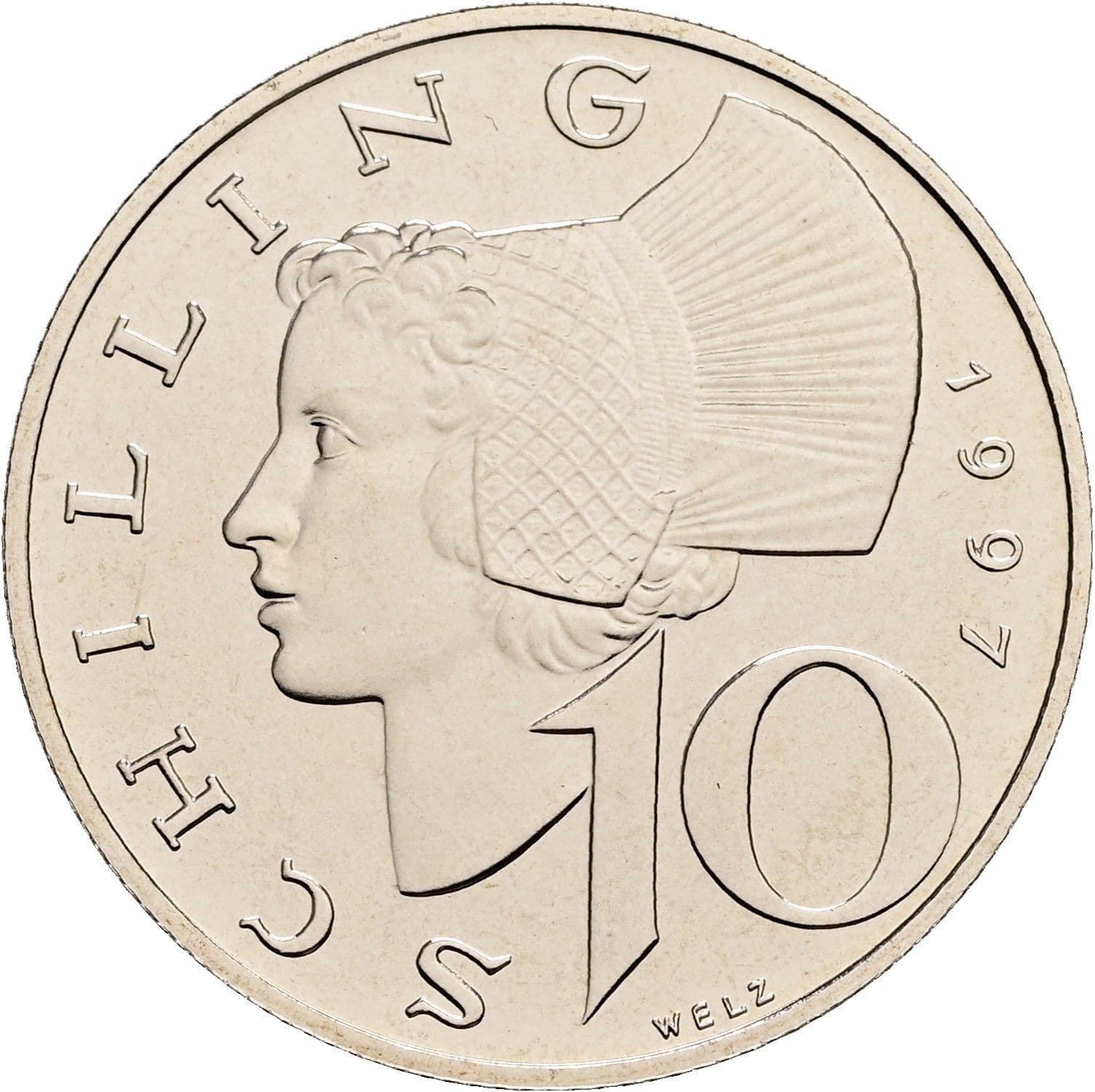 10 Schilling 1997 – Vorderseite
