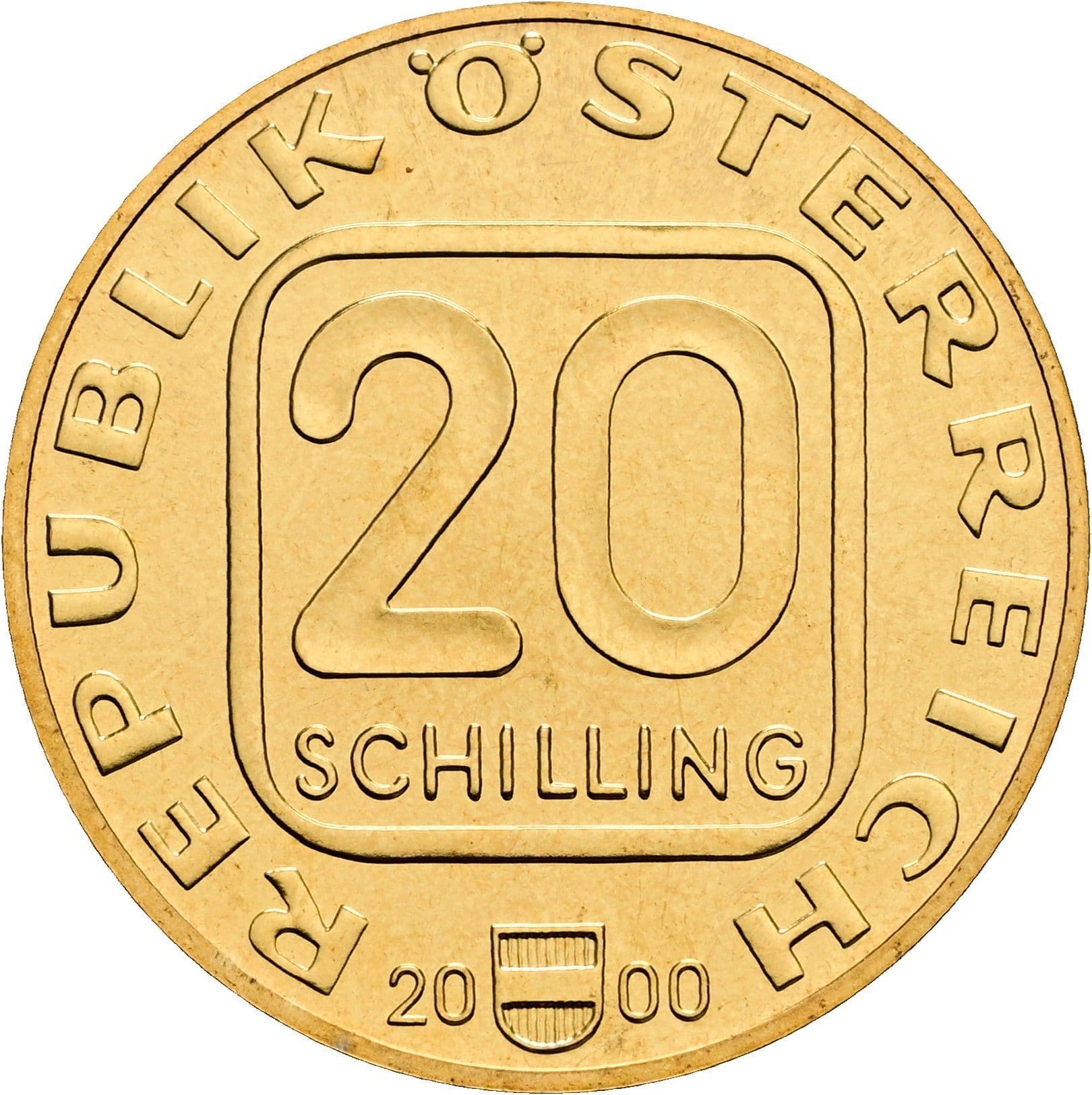20 Schilling 2000 – Vorderseite