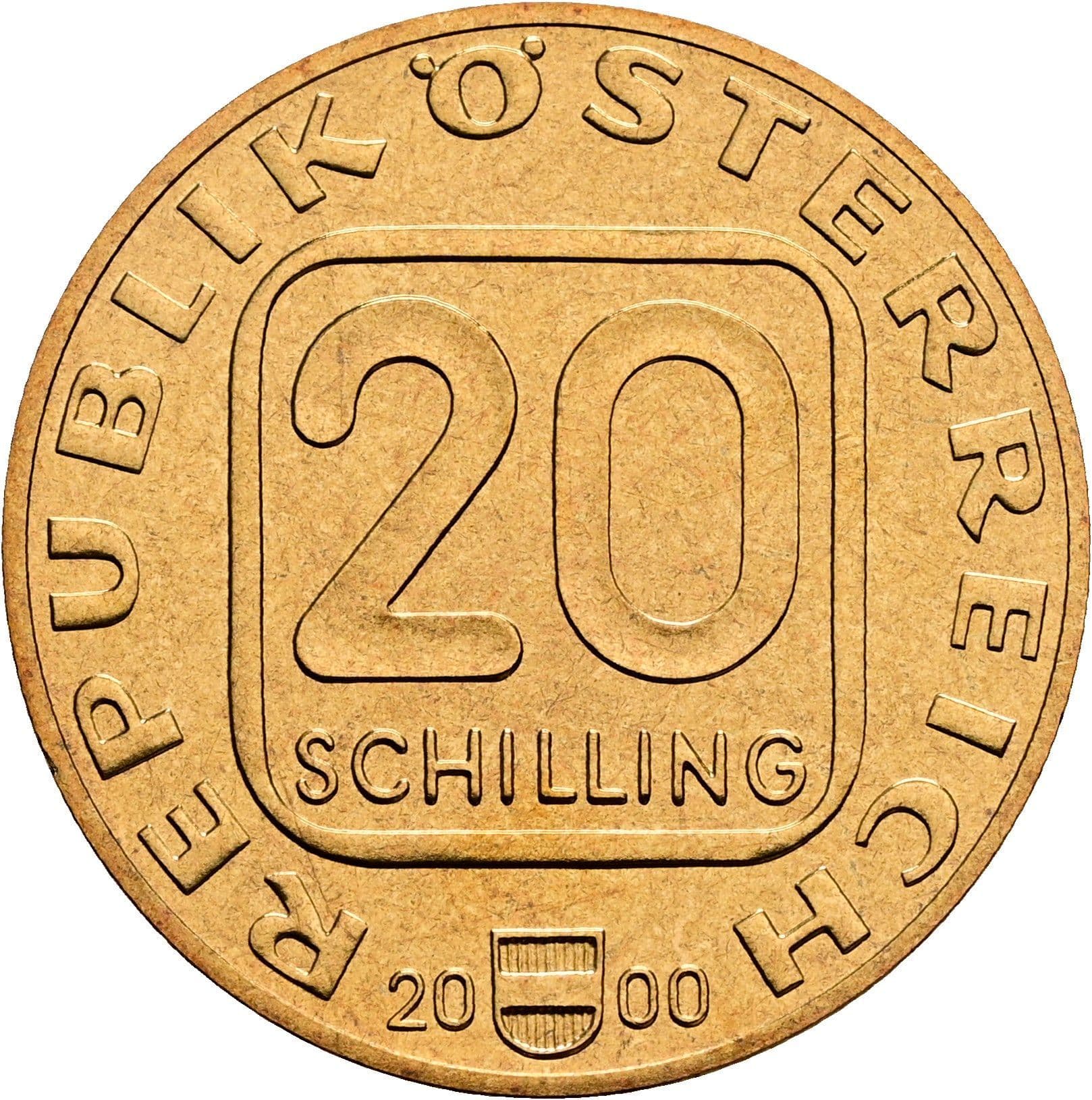 20 Schilling 2000 – Vorderseite