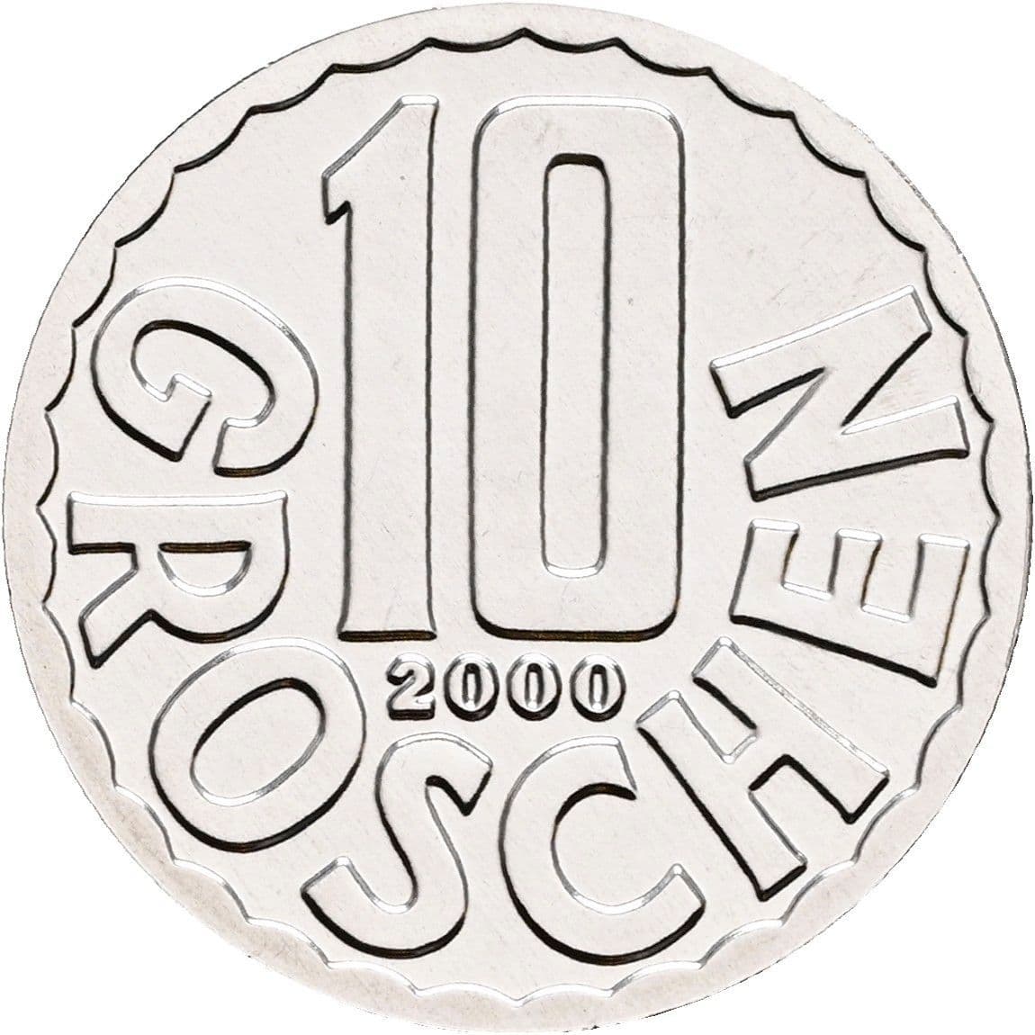 10 Groschen 2000 – Vorderseite