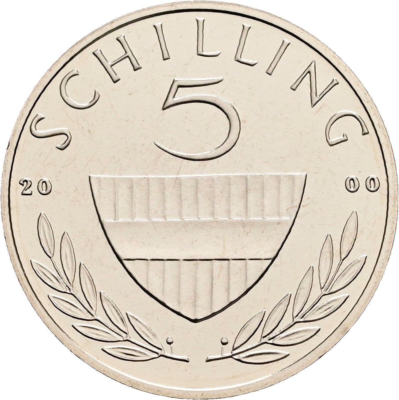 5 Schilling 2000 – Vorderseite