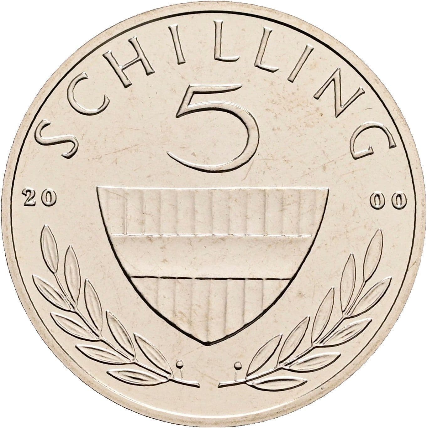 5 Schilling 2000 – Vorderseite