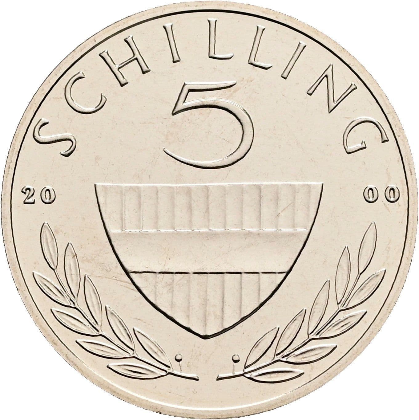 5 Schilling 2000 – Vorderseite