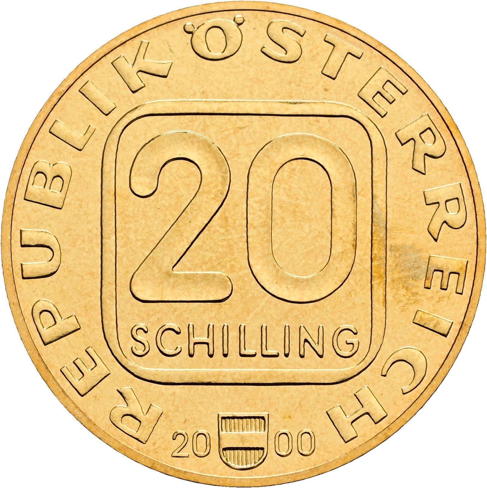 20 Schilling 2000 – Vorderseite