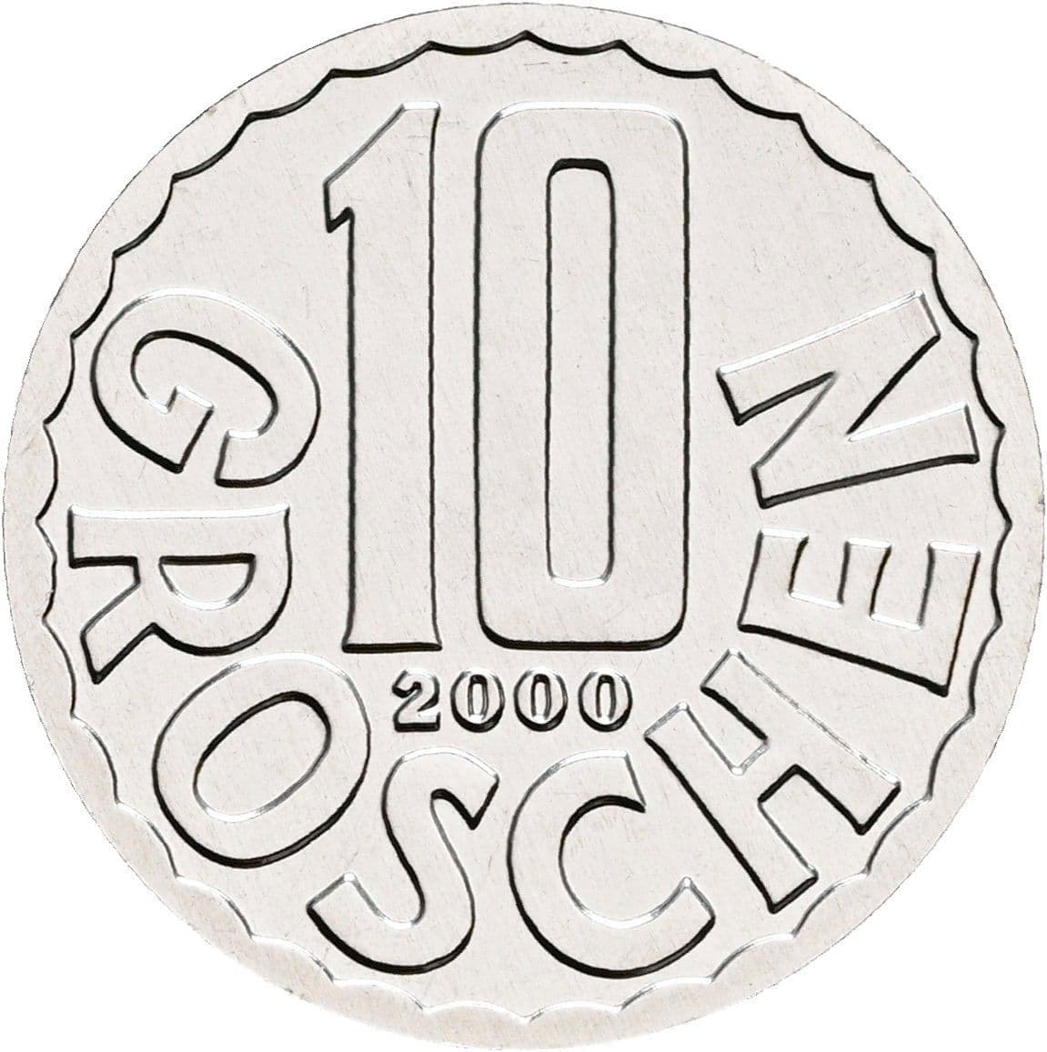 10 Groschen 2000 – Vorderseite