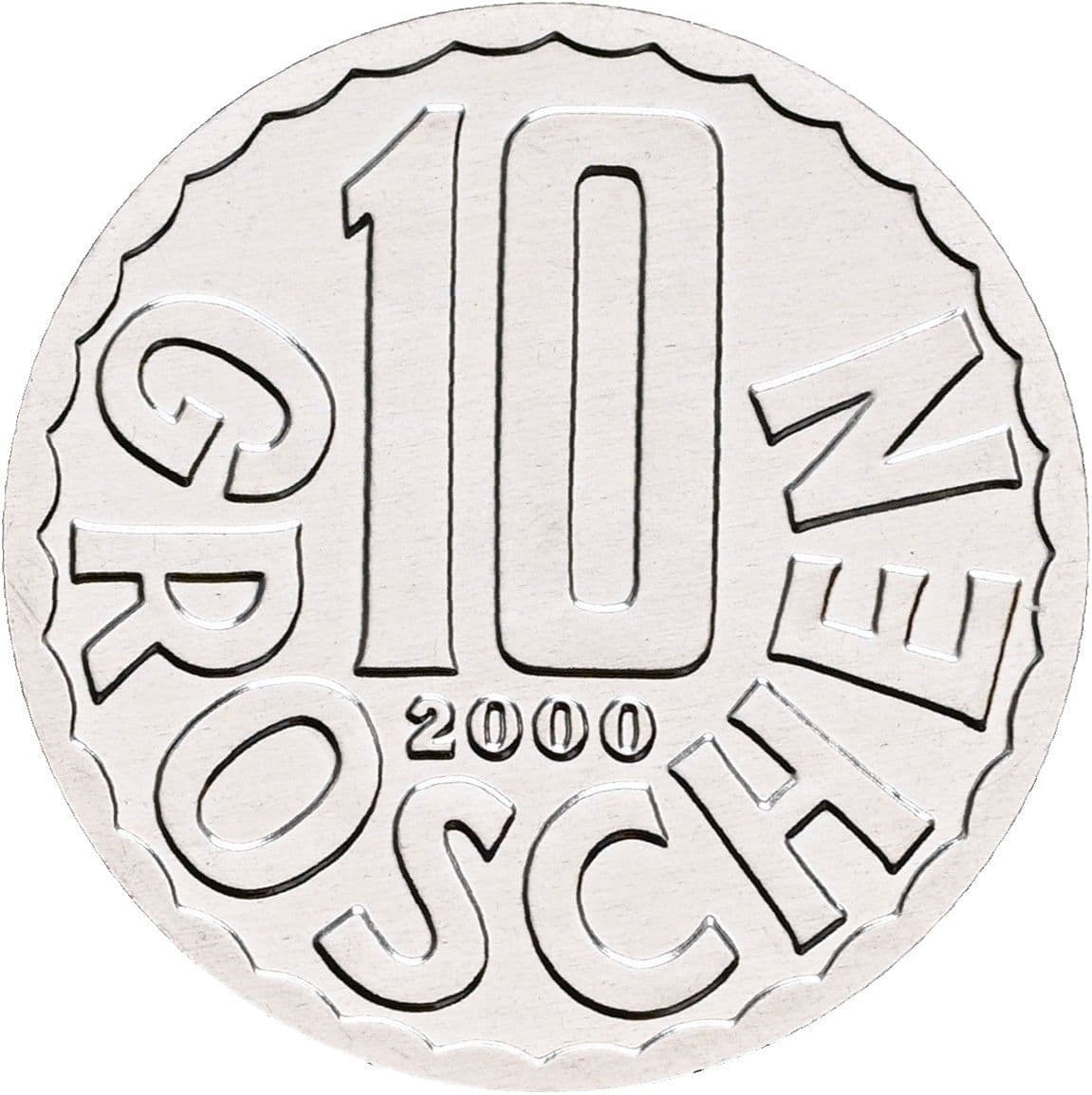 10 Groschen 2000 – Vorderseite