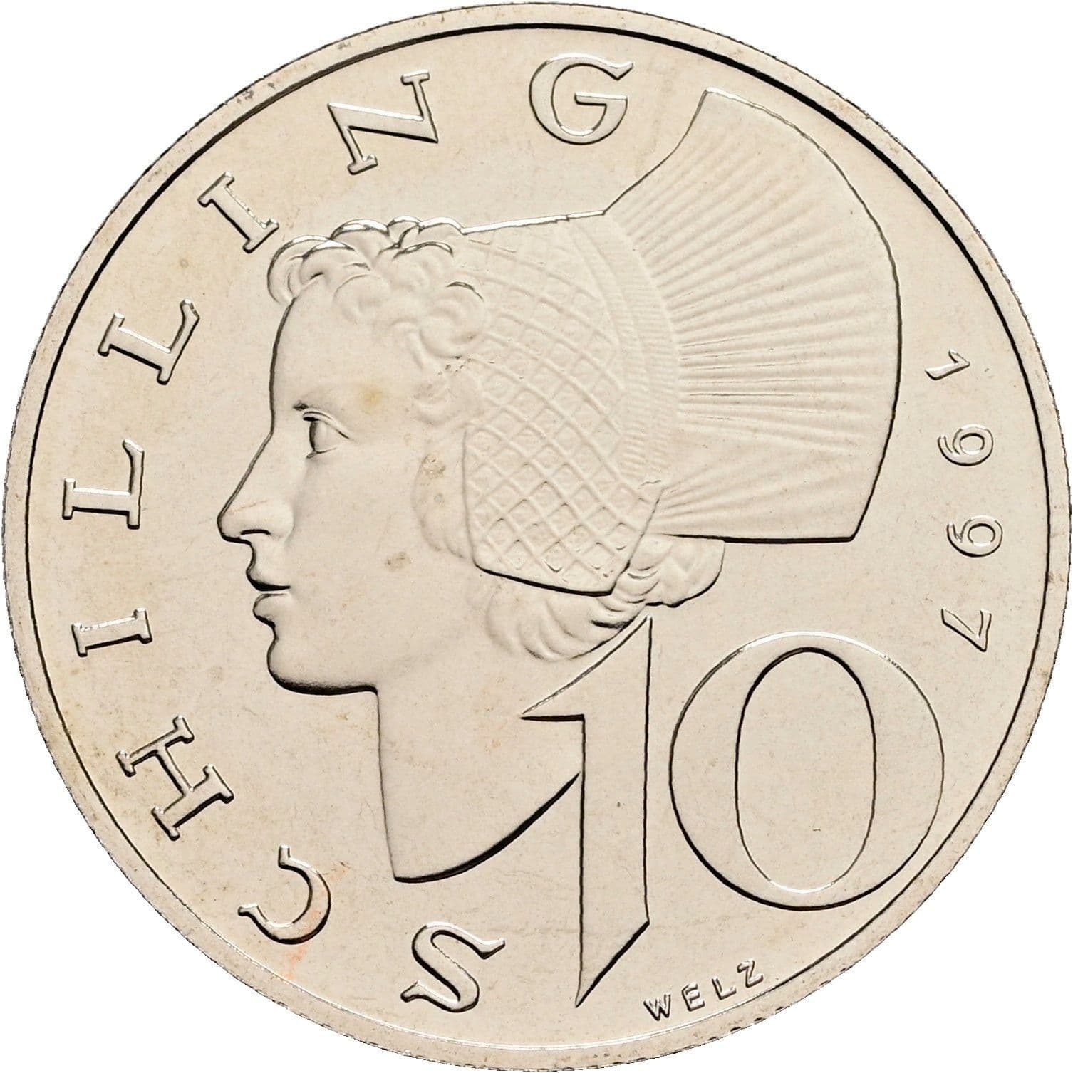 10 Schilling 1997 – Vorderseite