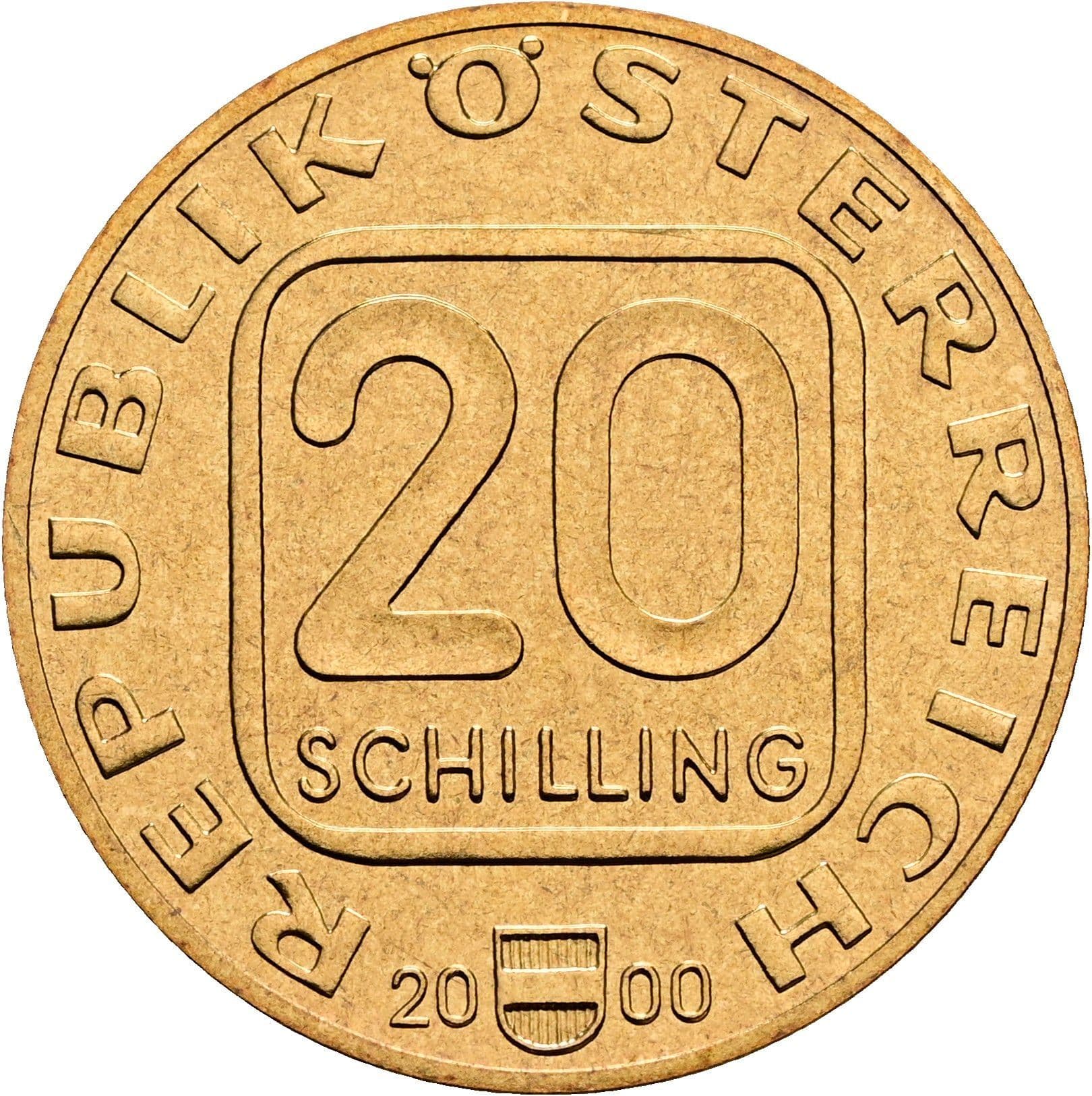 20 Schilling 2000 – Vorderseite
