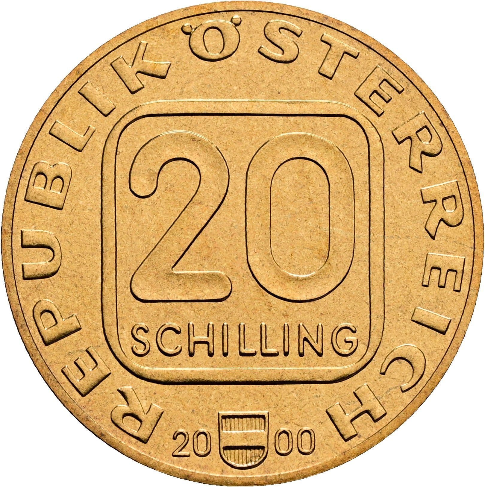 20 Schilling 2000 – Vorderseite
