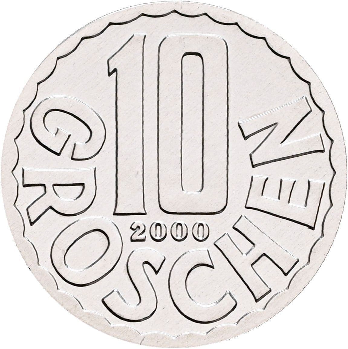 10 Groschen 2000 – Vorderseite