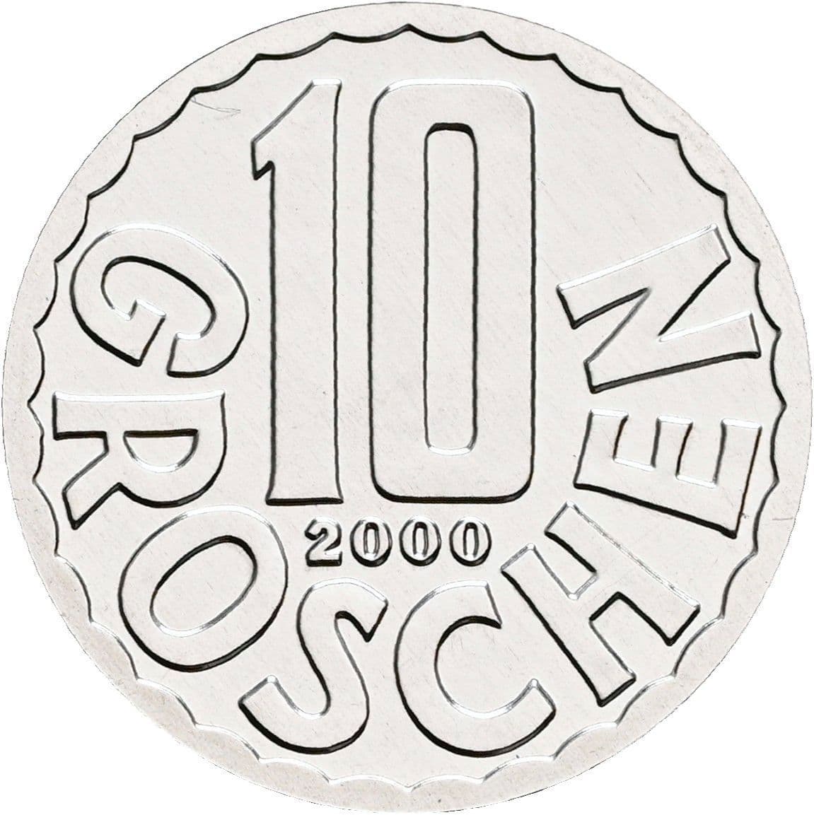 10 Groschen 2000 – Vorderseite