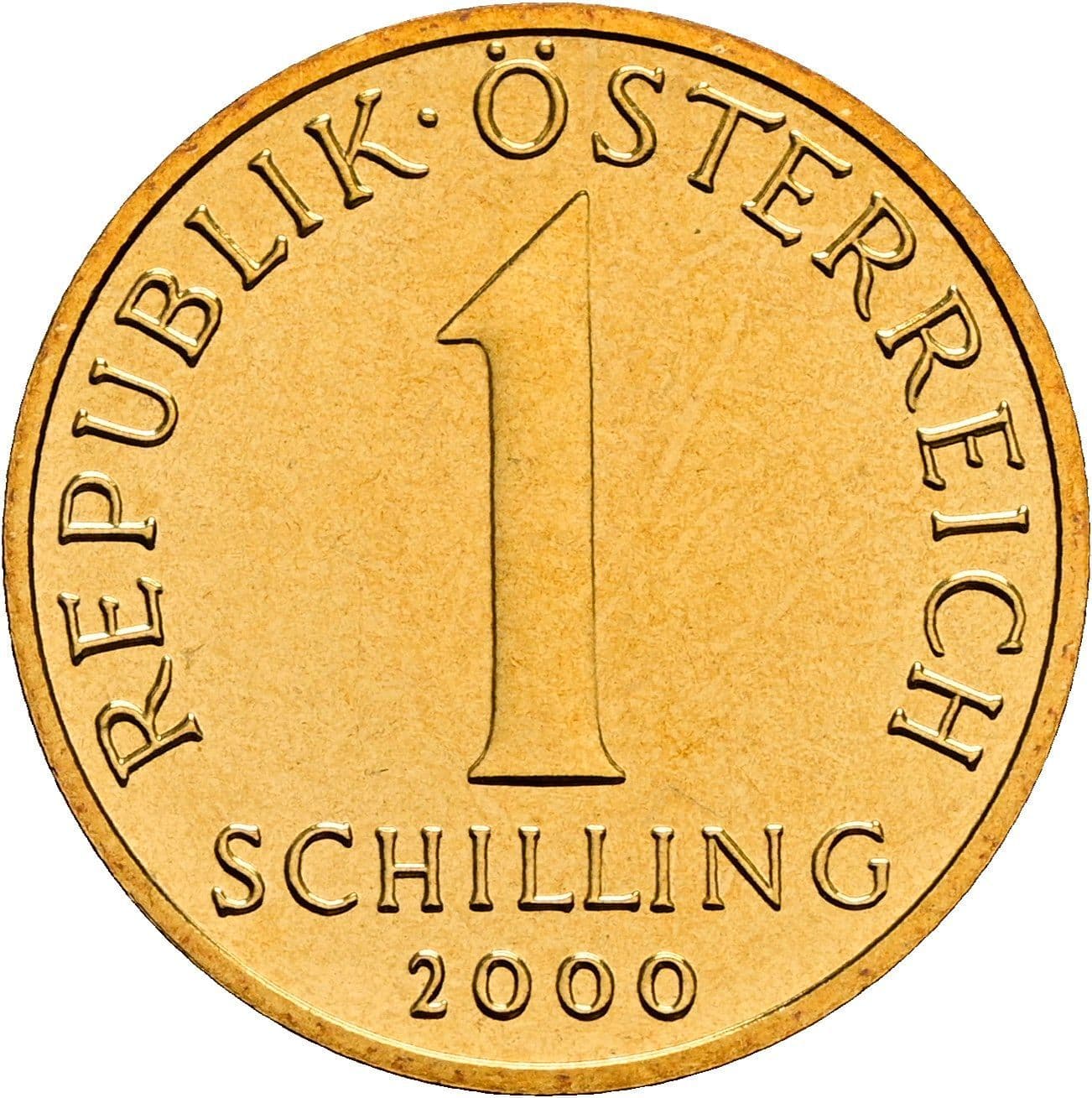 1 Schilling 2000 – Vorderseite