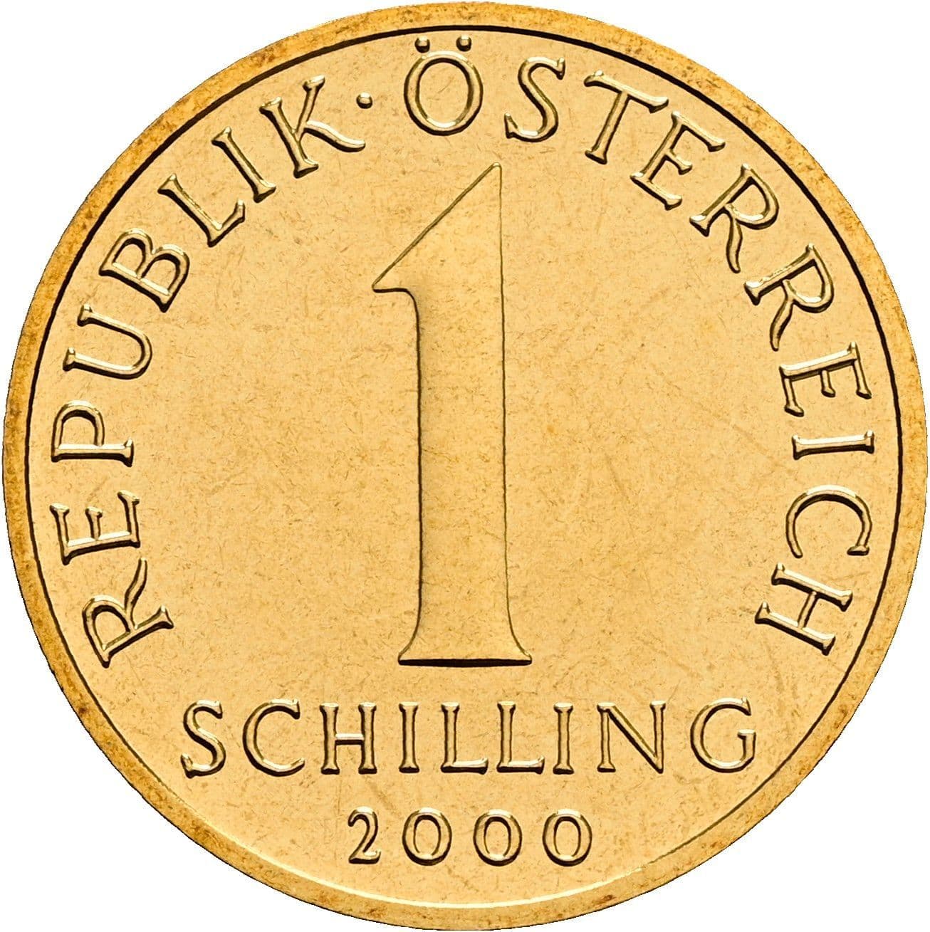 1 Schilling 2000 – Vorderseite
