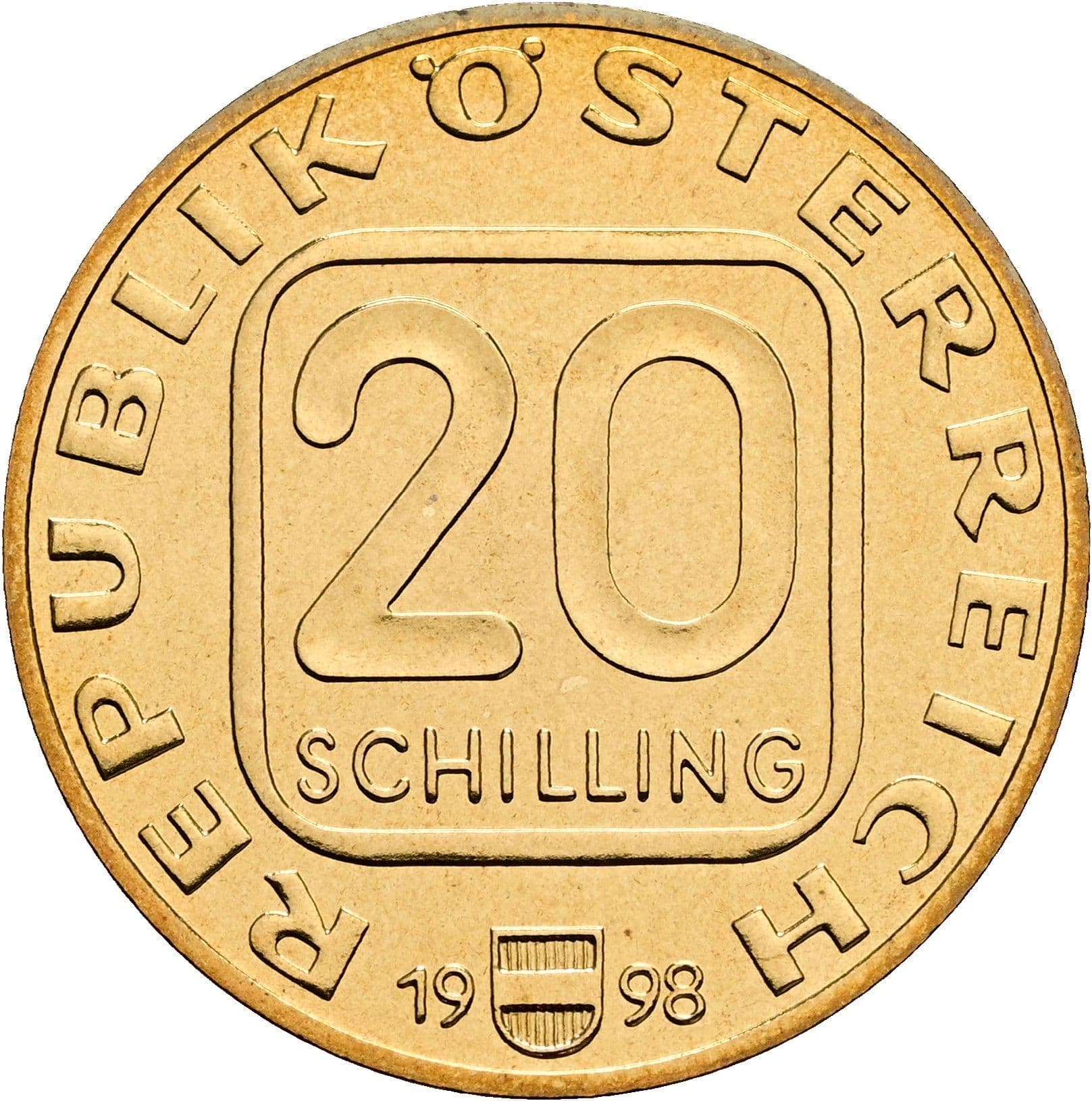 20 Schilling 1998 – Vorderseite