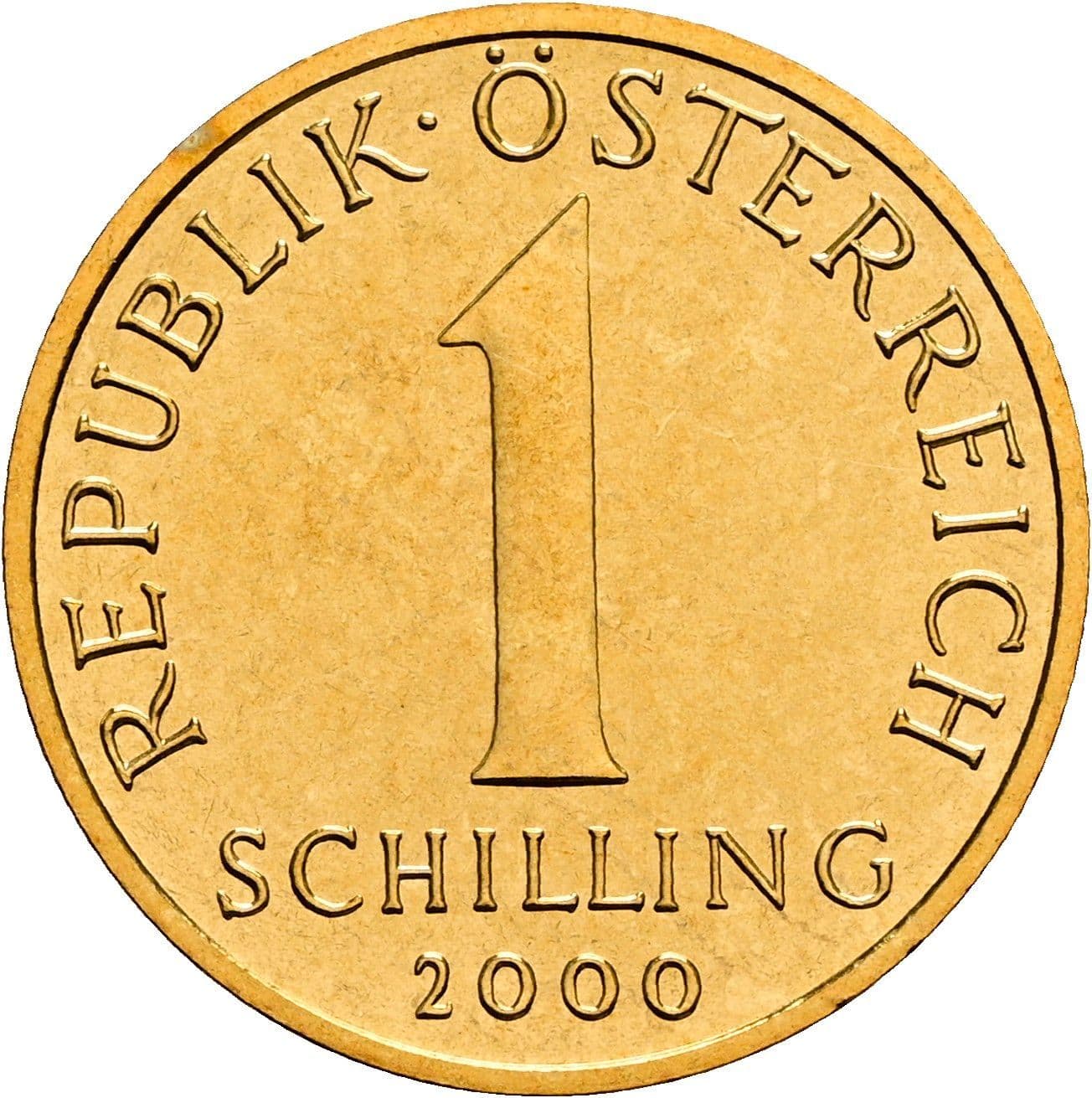 1 Schilling 2000 – Vorderseite