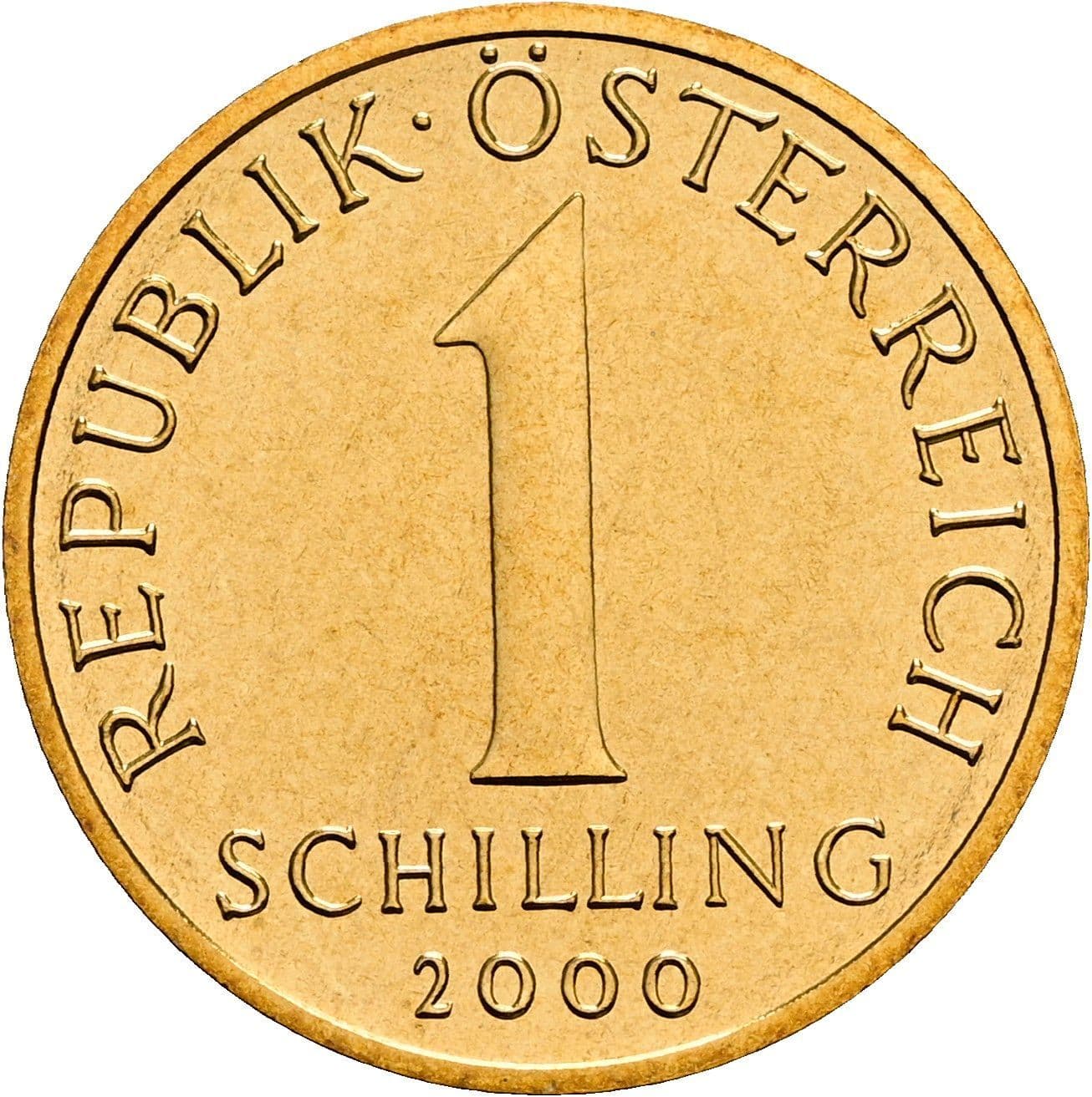 1 Schilling 2000 – Vorderseite