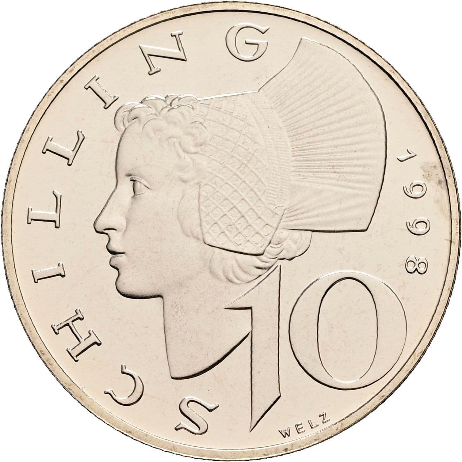 10 Schilling 1998 – Vorderseite