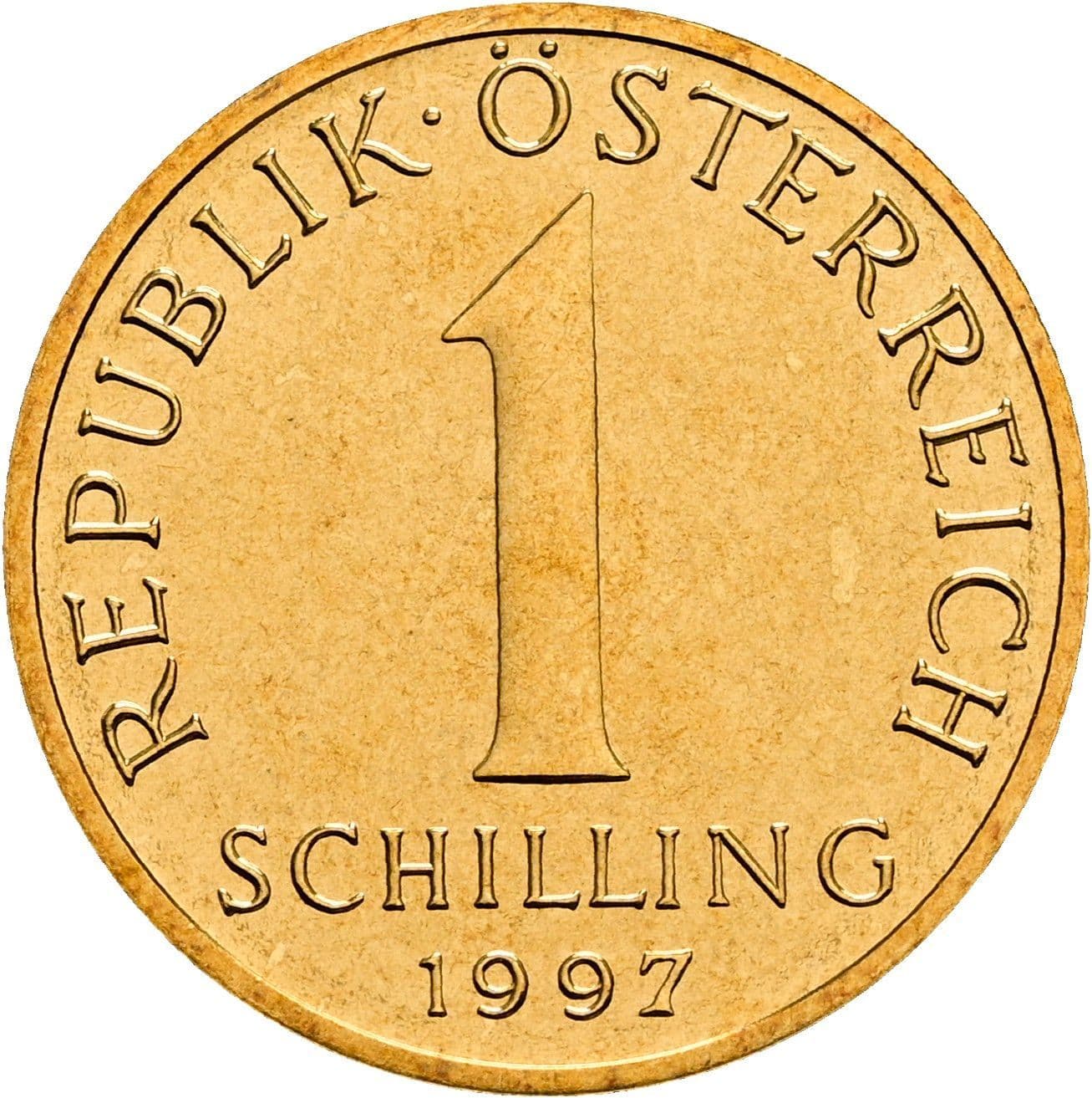 1 Schilling 1997 – Vorderseite