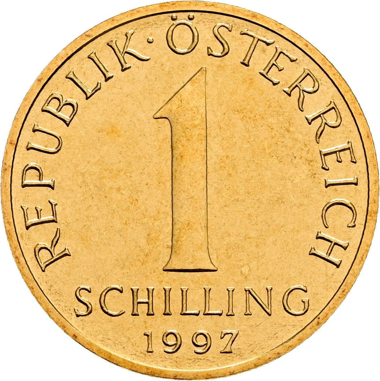 1 Schilling 1997 – Vorderseite