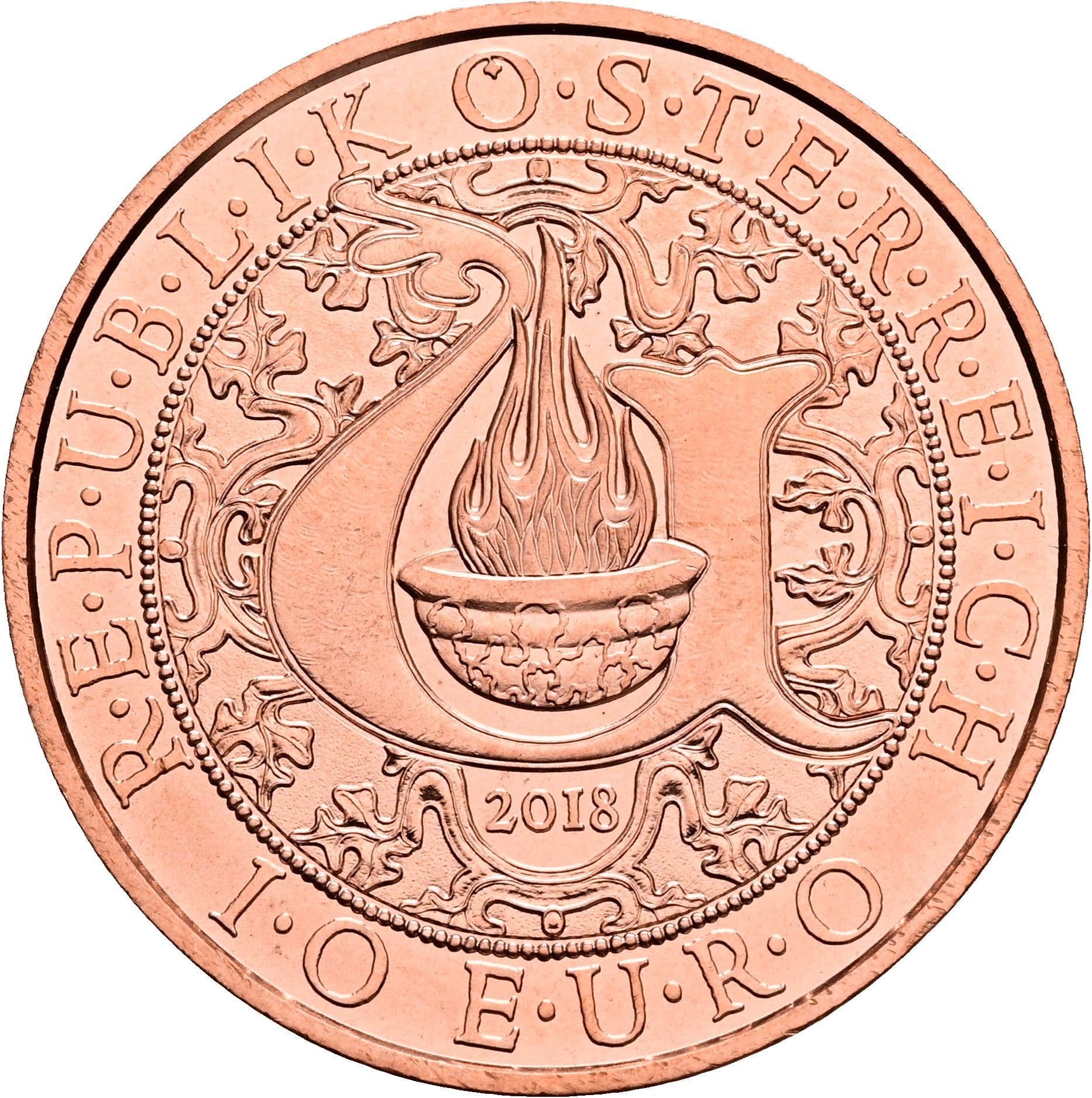 10 Euro 2018 – Rückseite