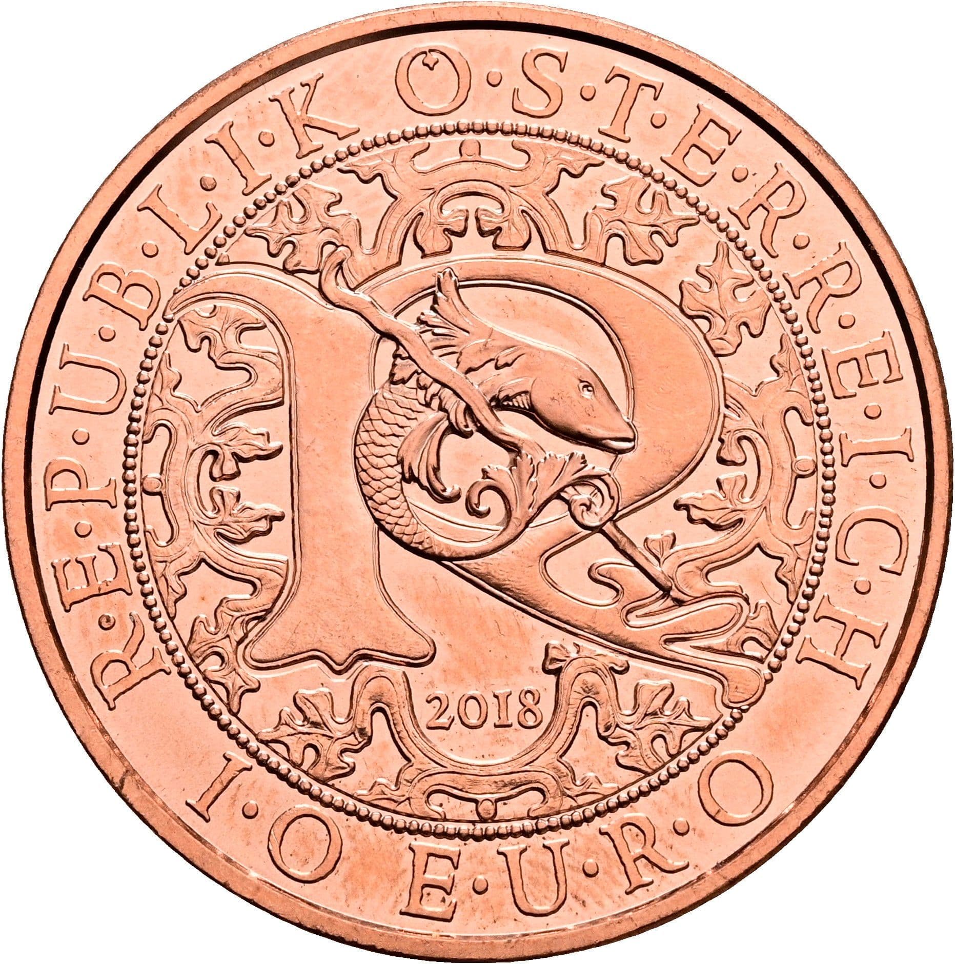 10 Euro 2018 – Rückseite