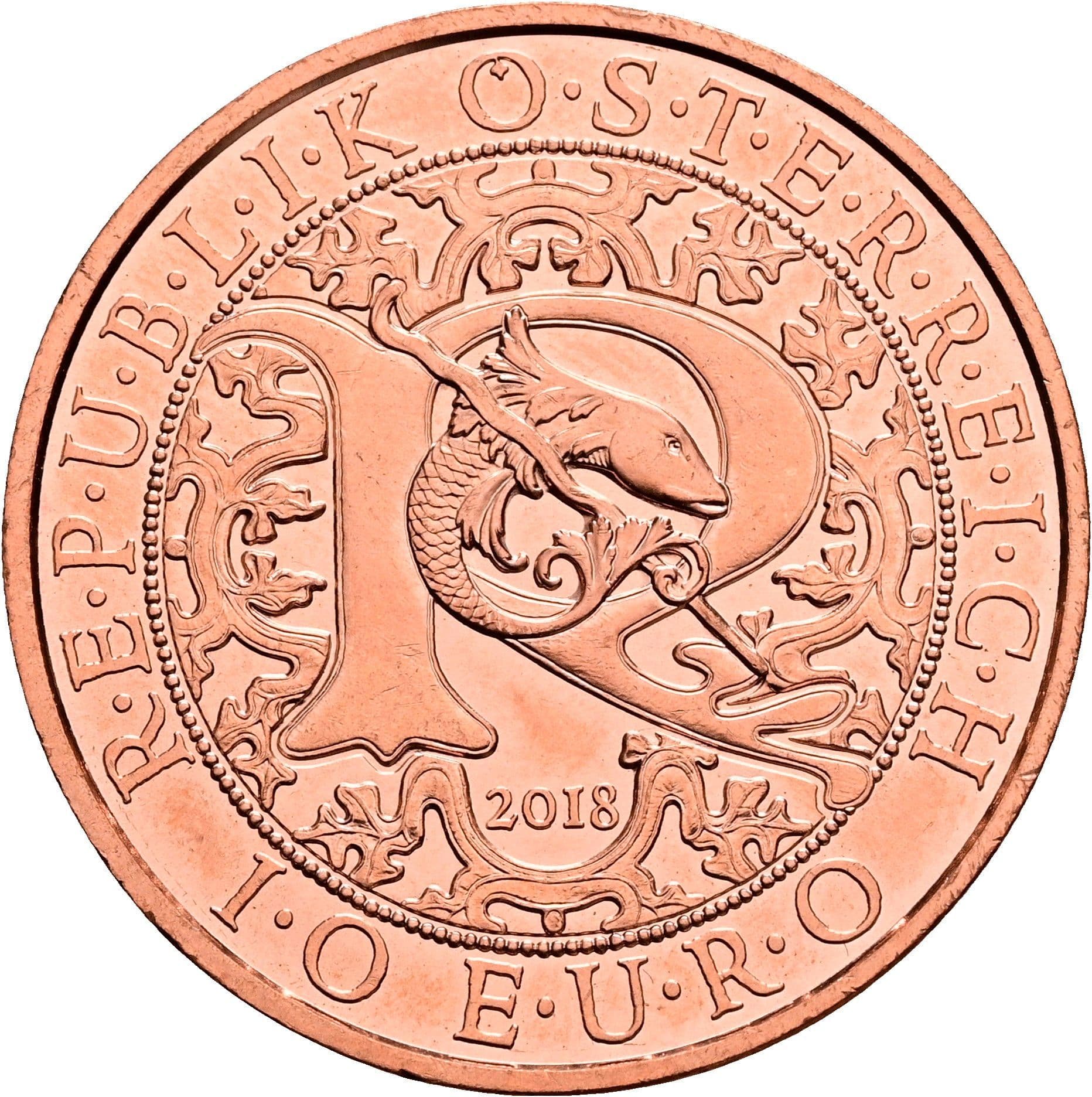 10 Euro 2018 – Rückseite