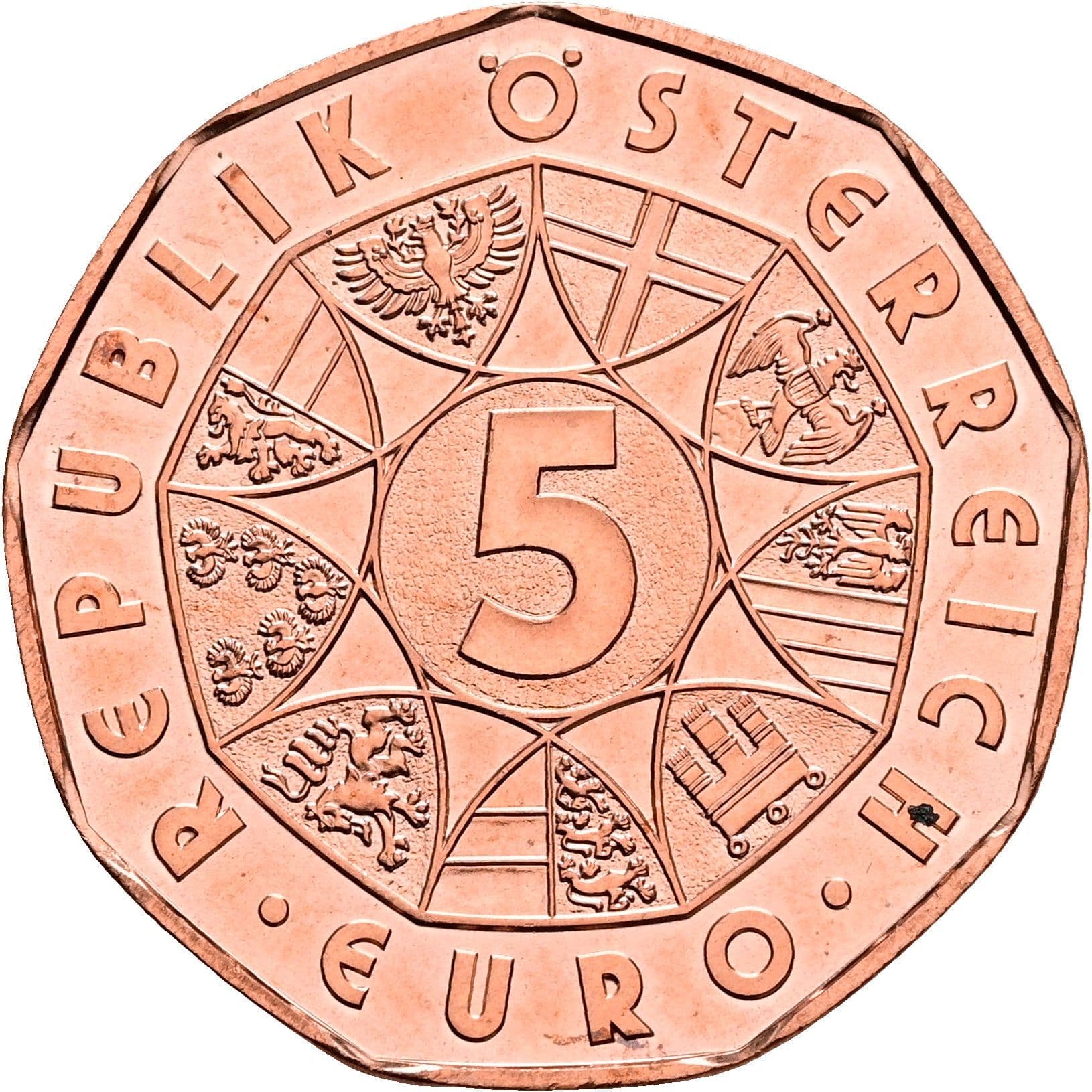 5 Euro 2022 – Vorderseite