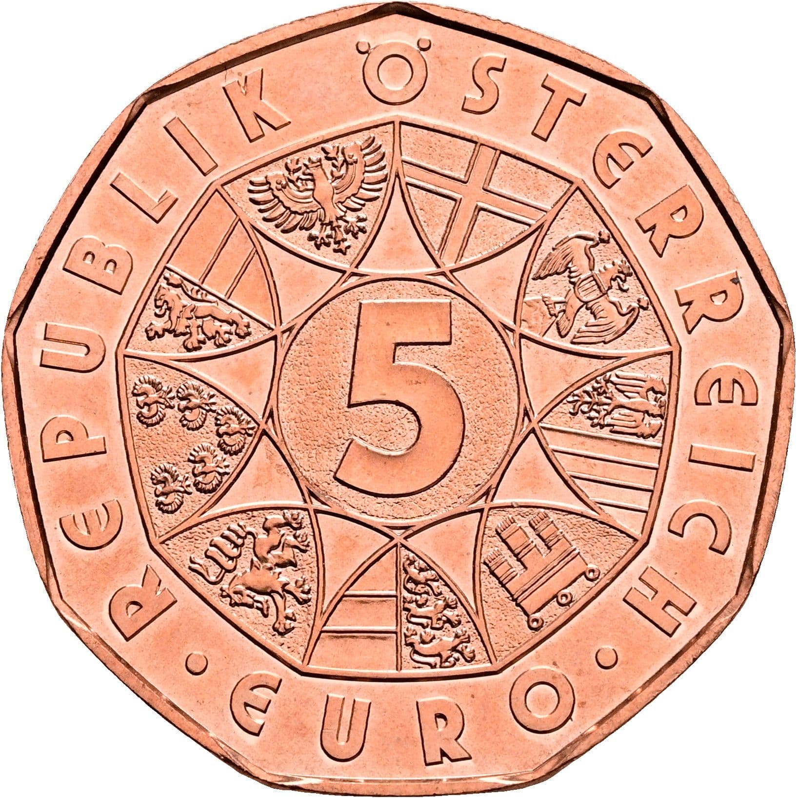 5 Euro 2021 – Vorderseite