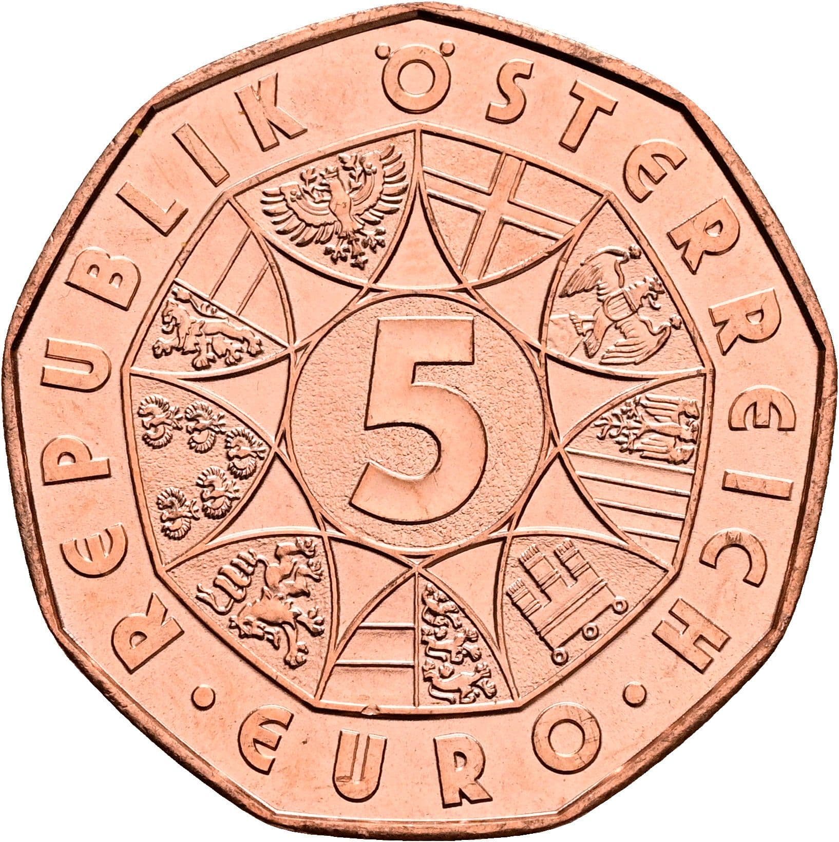 5 Euro 2019 – Vorderseite
