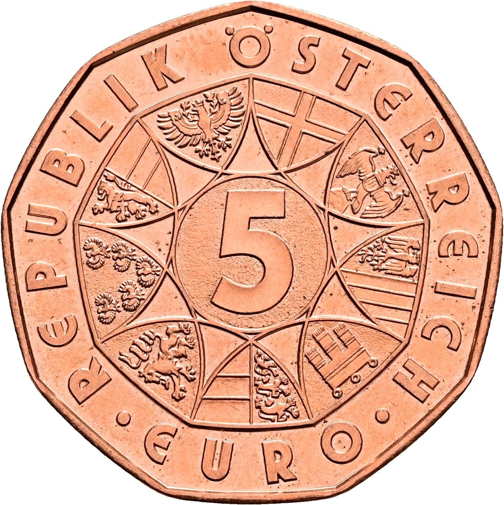 5 Euro 2019 – Vorderseite