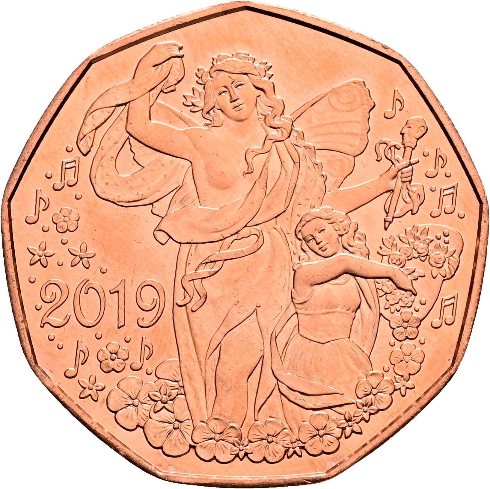 5 Euro 2018 – Rückseite