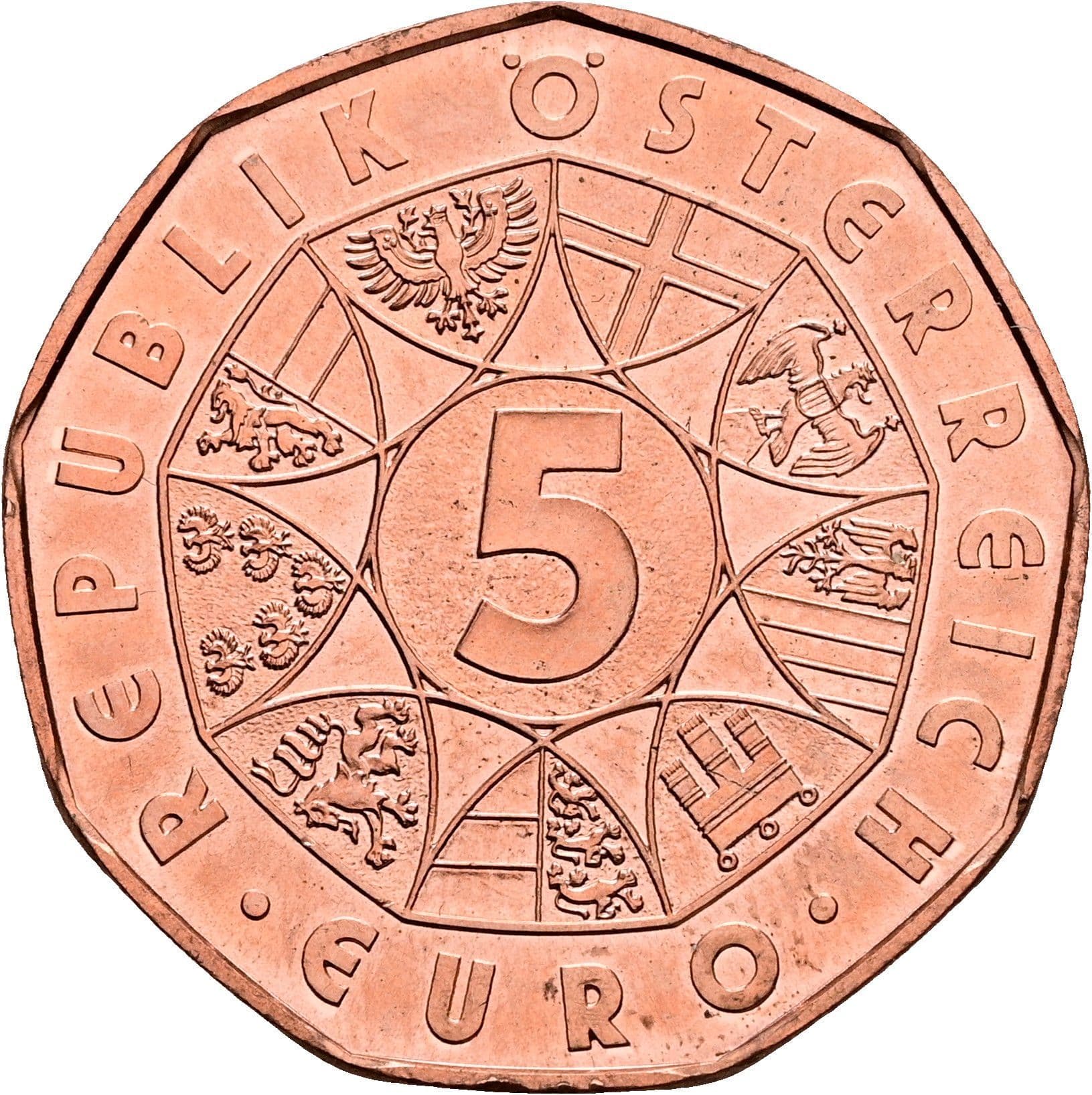 5 Euro 2015 – Vorderseite
