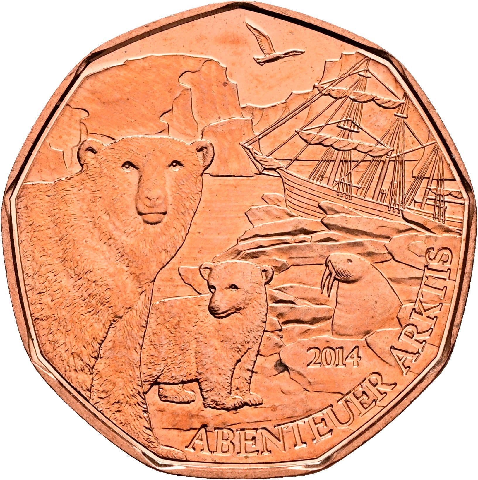 5 Euro 2014 – Rückseite