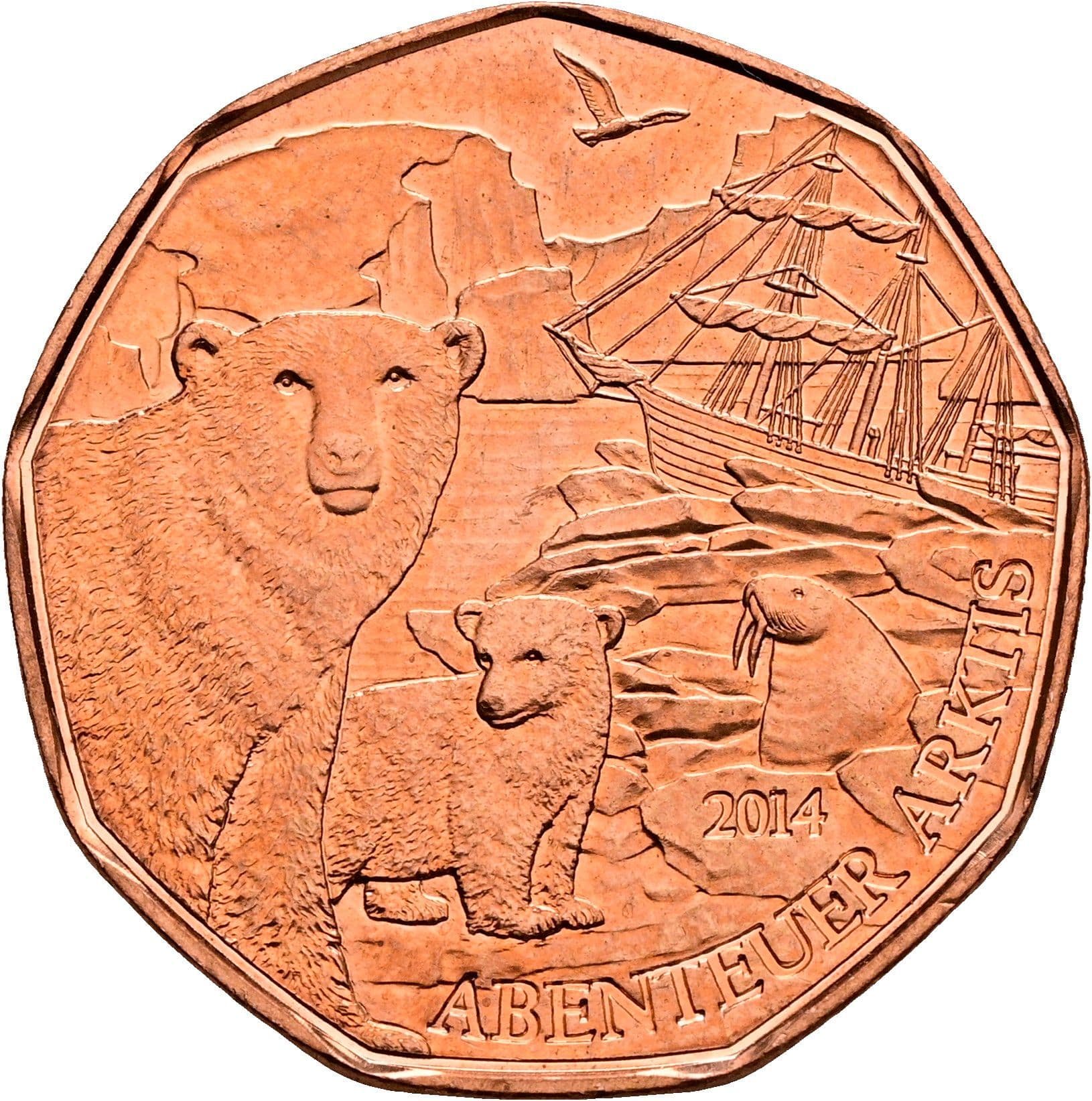 5 Euro 2014 – Rückseite