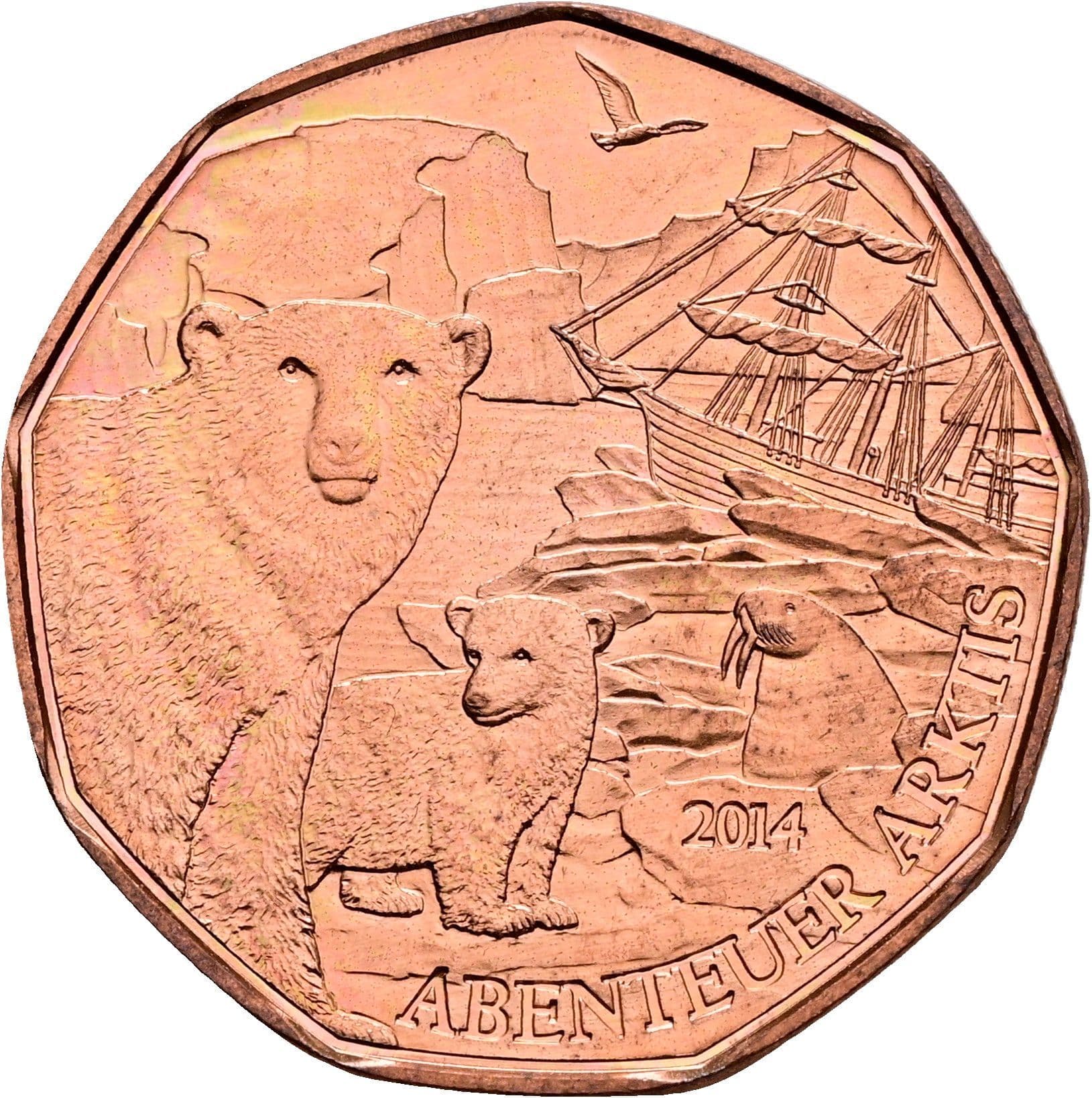 5 Euro 2014 – Rückseite